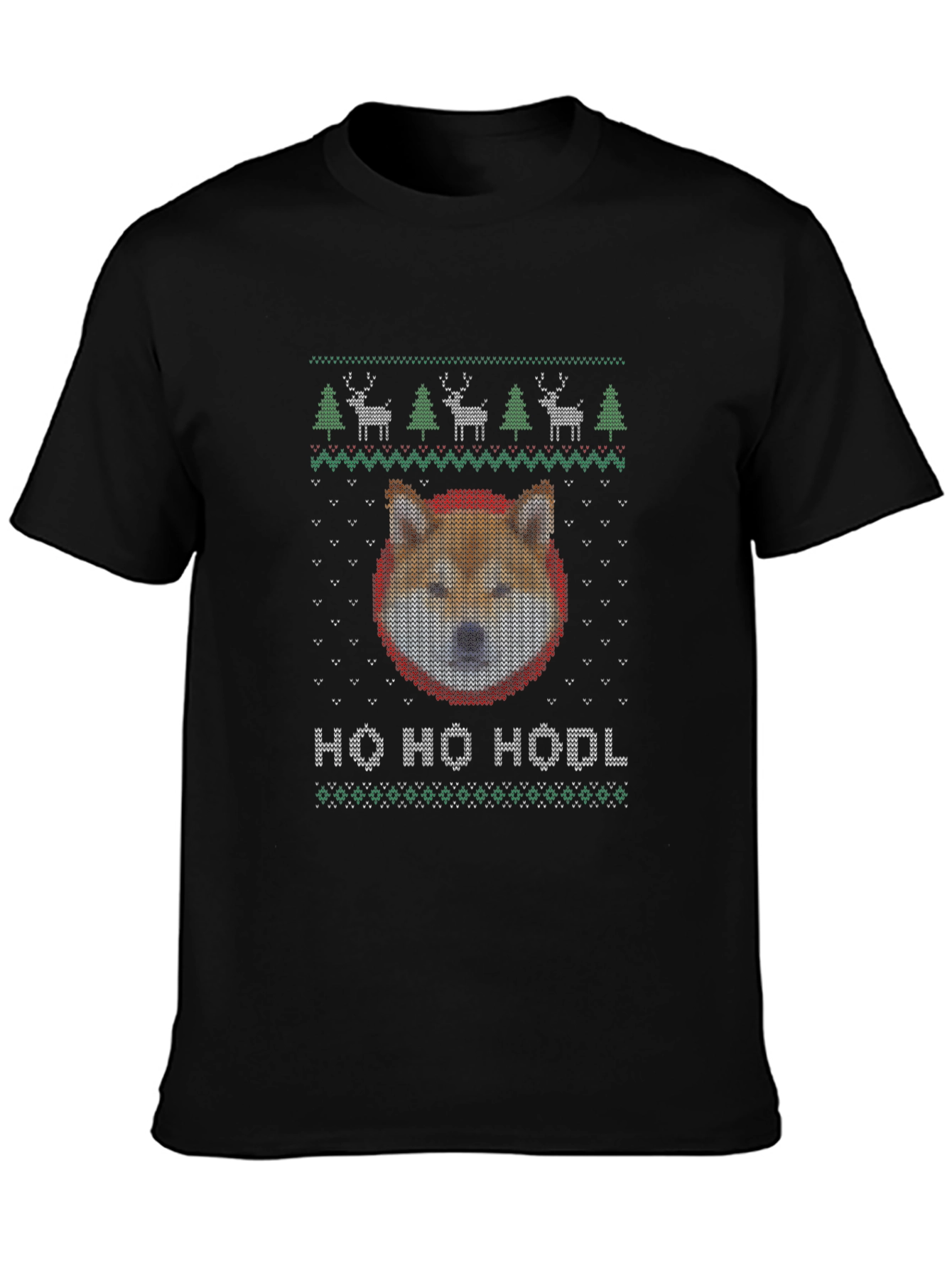 Ho Ho Hodl Shiba Inu Ugly Christmas Sweater T-Shirt