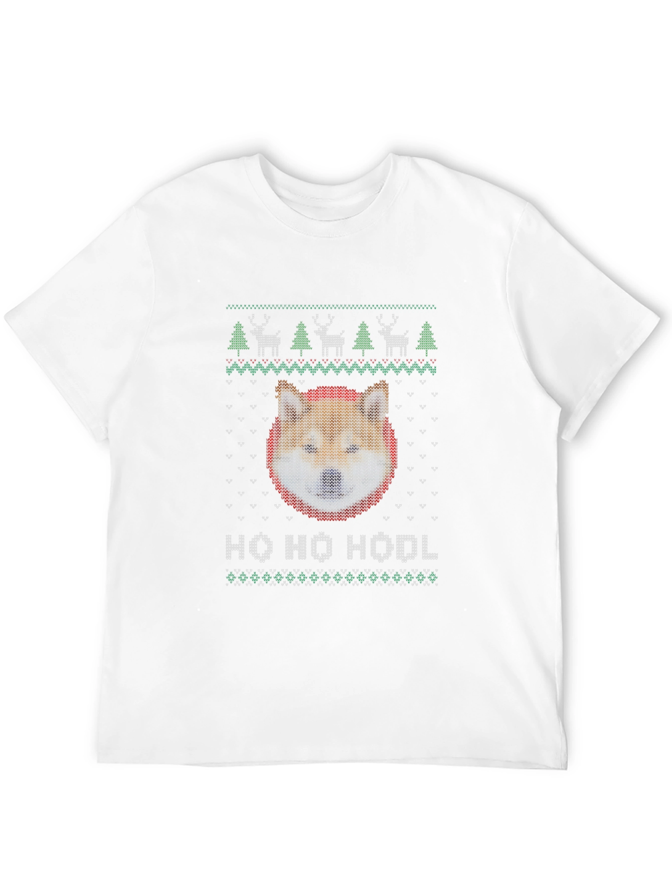 Ho Ho Hodl Shiba Inu Ugly Christmas Sweater T-Shirt