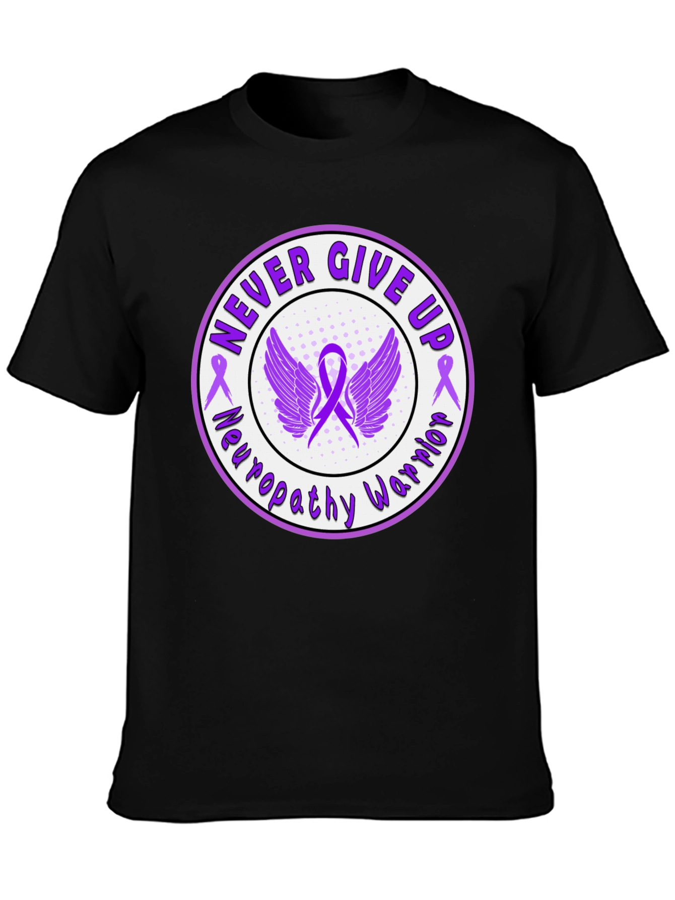 Never Give Up Neuropathy Warrior T-Shirt