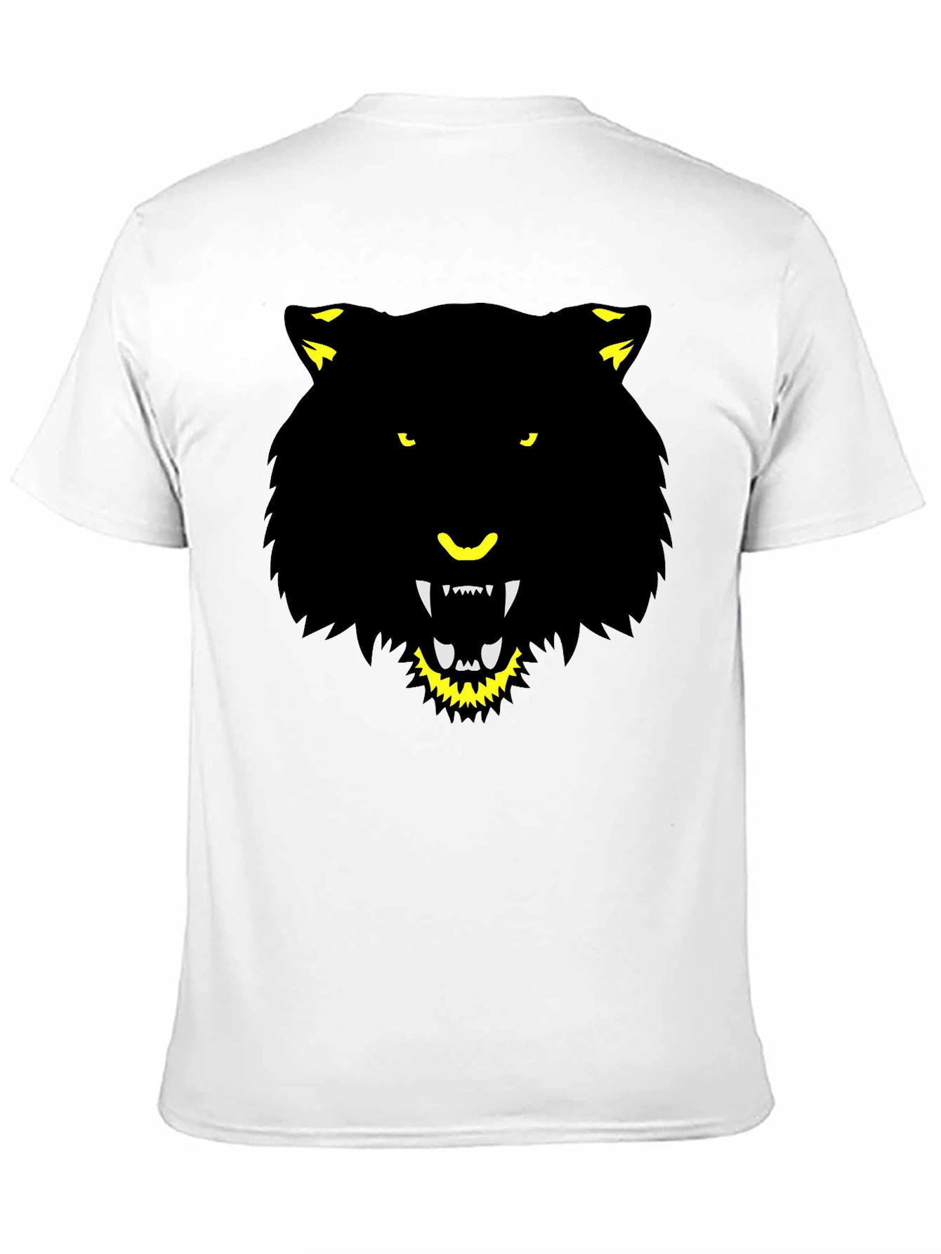 Mens Black Graphic Tee - Fierce Animal Design