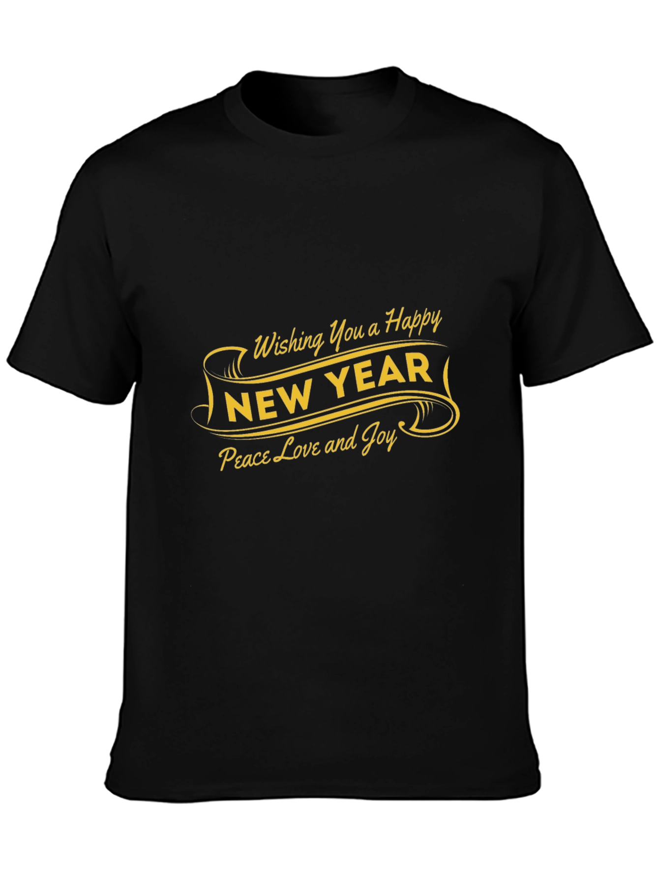 Happy New Year Graphic Tee - Peace Love Joy