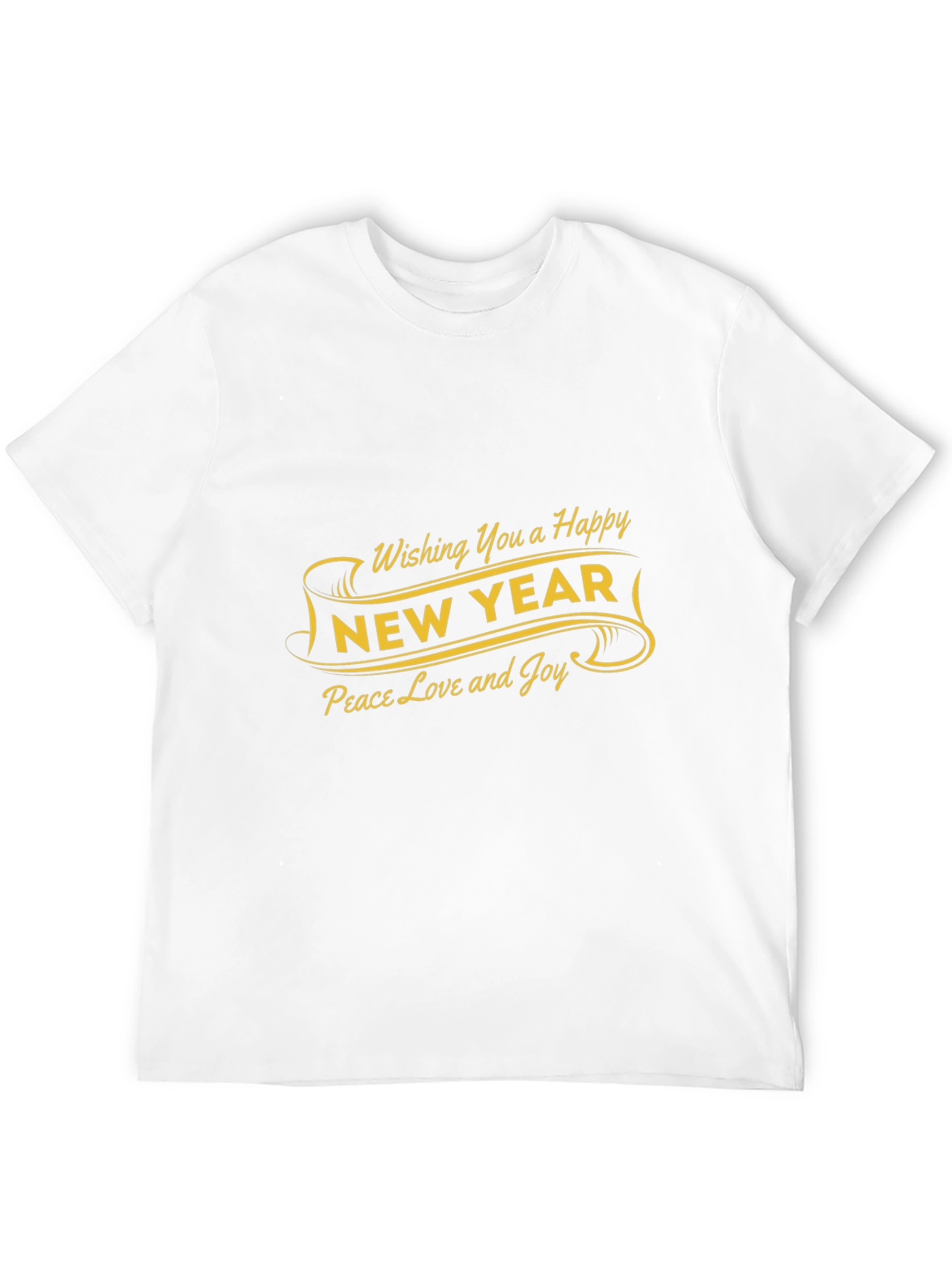 Happy New Year Graphic Tee - Peace Love Joy