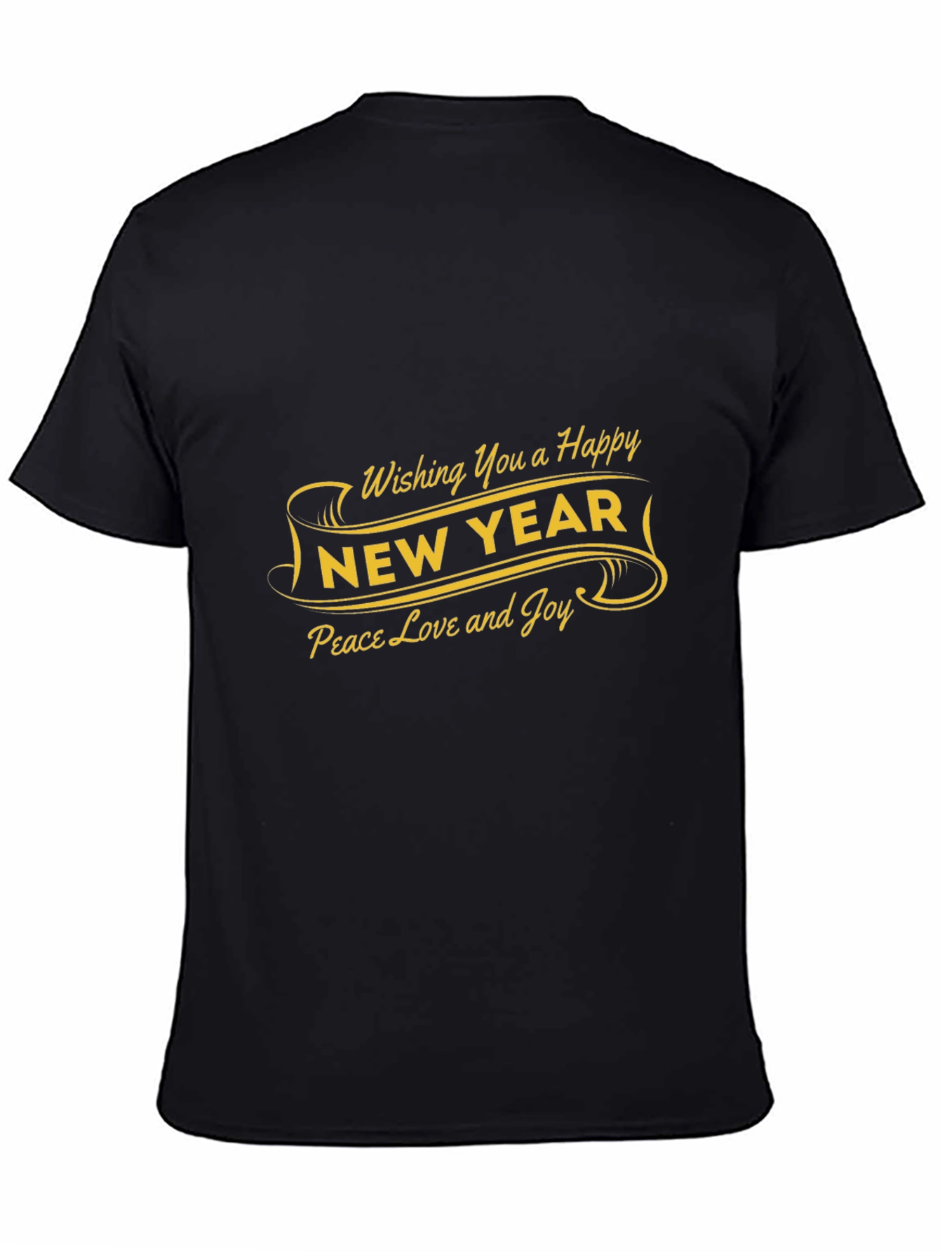 Happy New Year Graphic Tee - Peace Love Joy