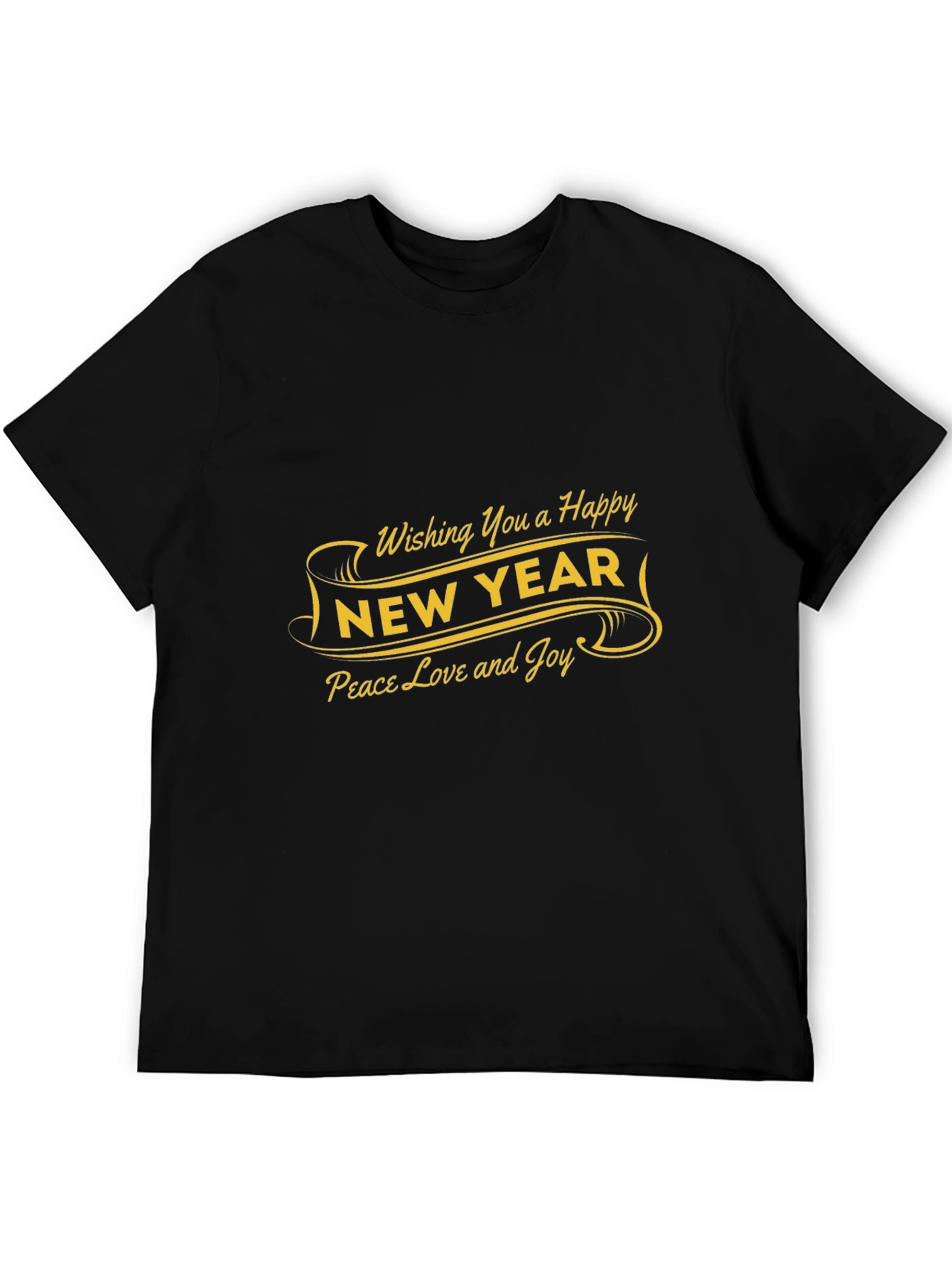 Happy New Year Graphic Tee - Peace Love Joy