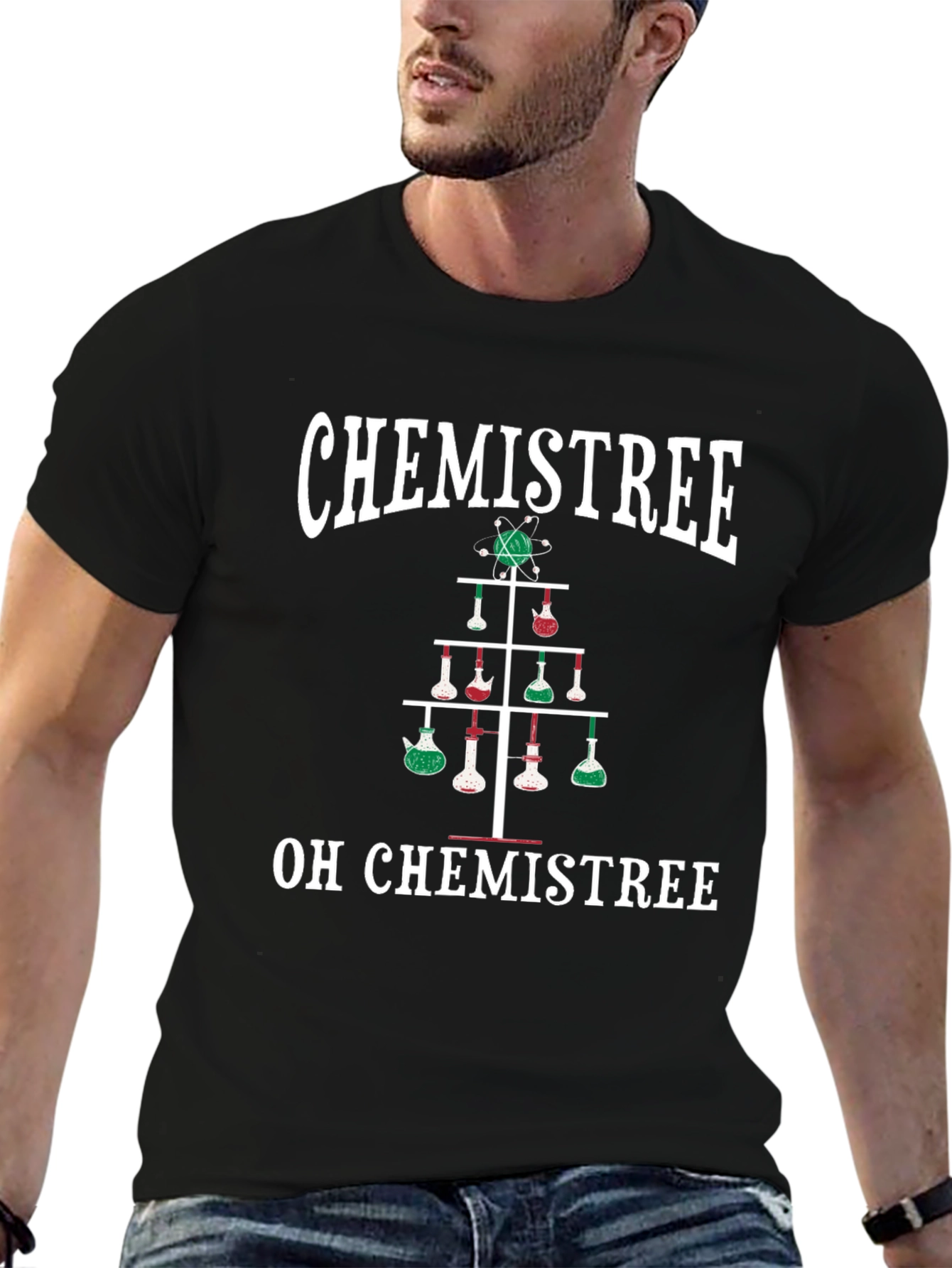 Chemistree Graphic Tee: Holiday Chemistry Fun