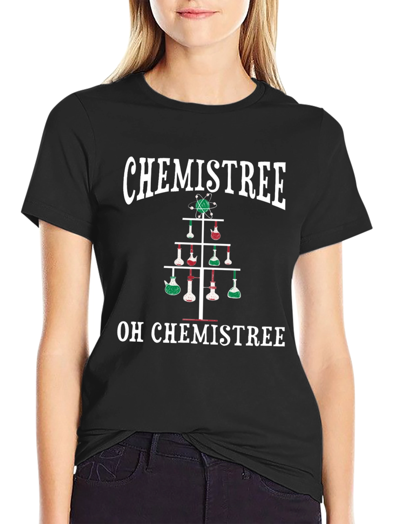 Chemistree Graphic Tee: Holiday Chemistry Fun