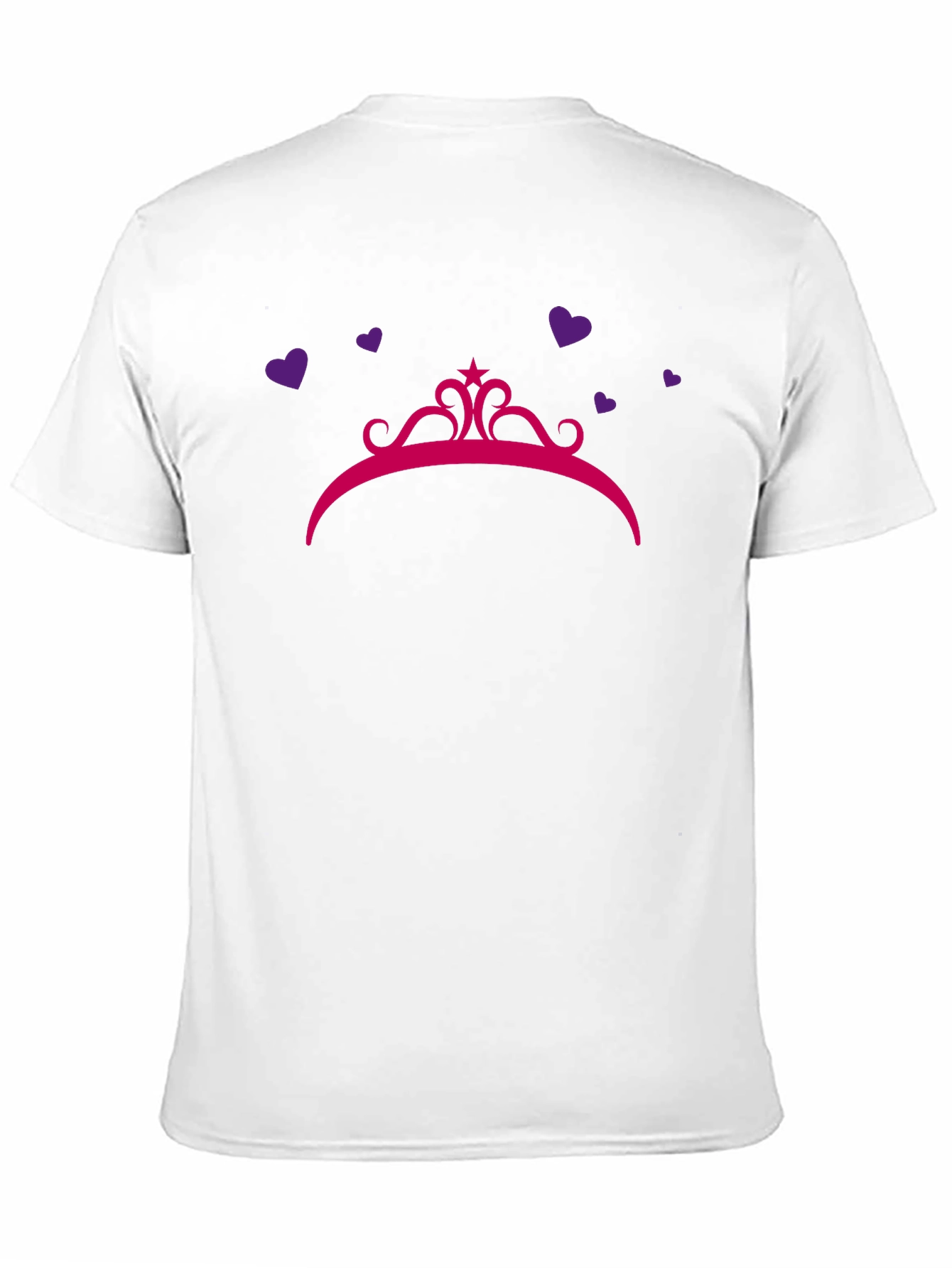 Princess Crown Heart T-Shirt Black