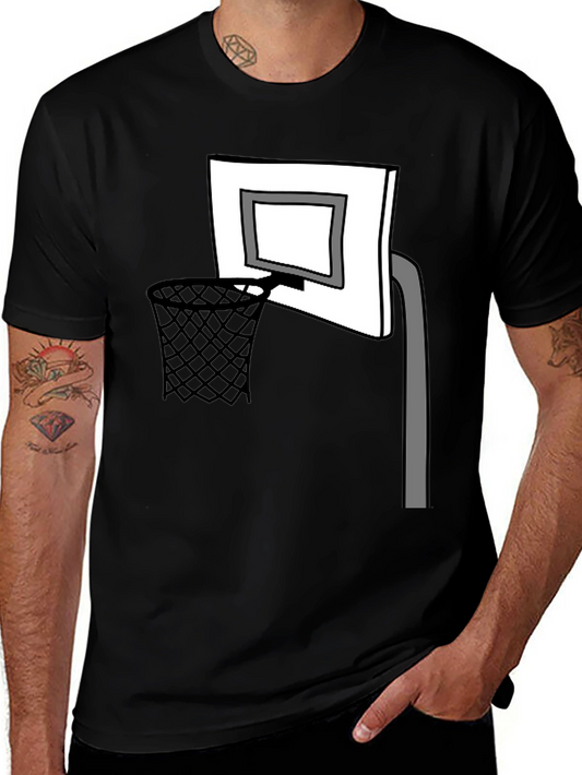 Basketball Hoop Graphic T-Shirt