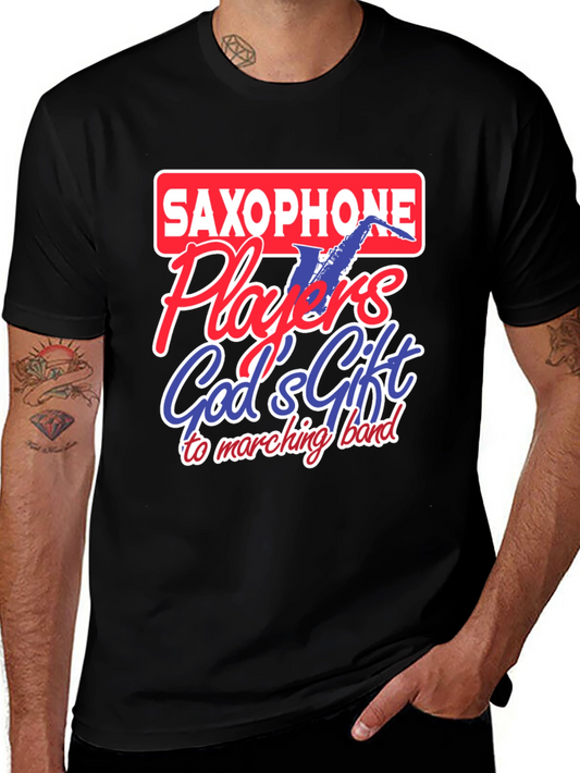Saxophone Player T-Shirt - Gods Gift to Marching Band