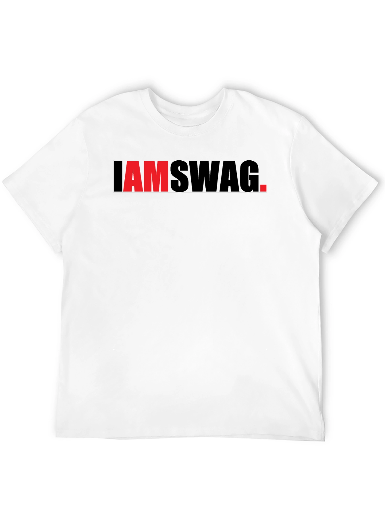 I Am Swag Graphic Tee - Trendy Black T-Shirt