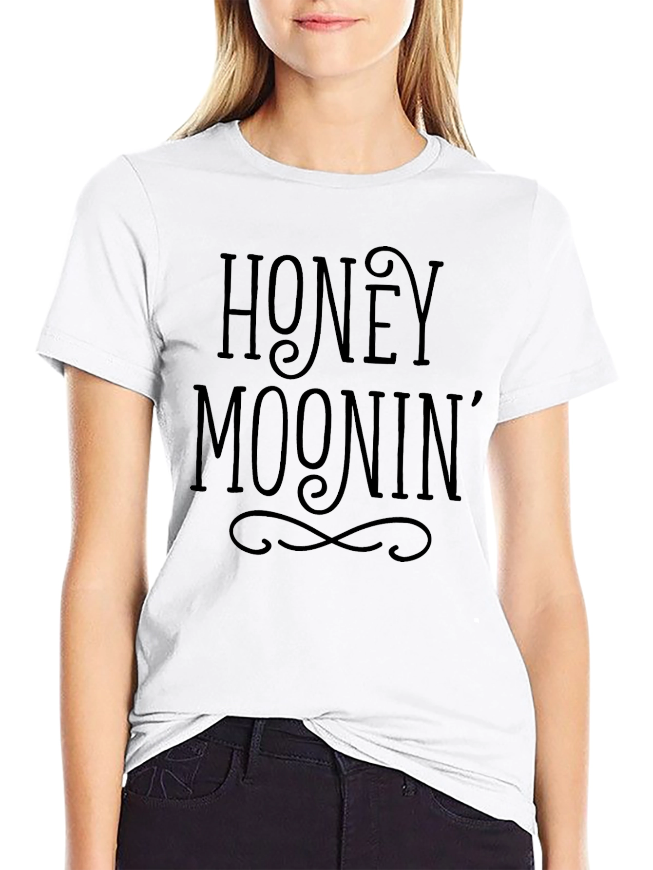 Honeymoonin Crew Neck T-Shirt