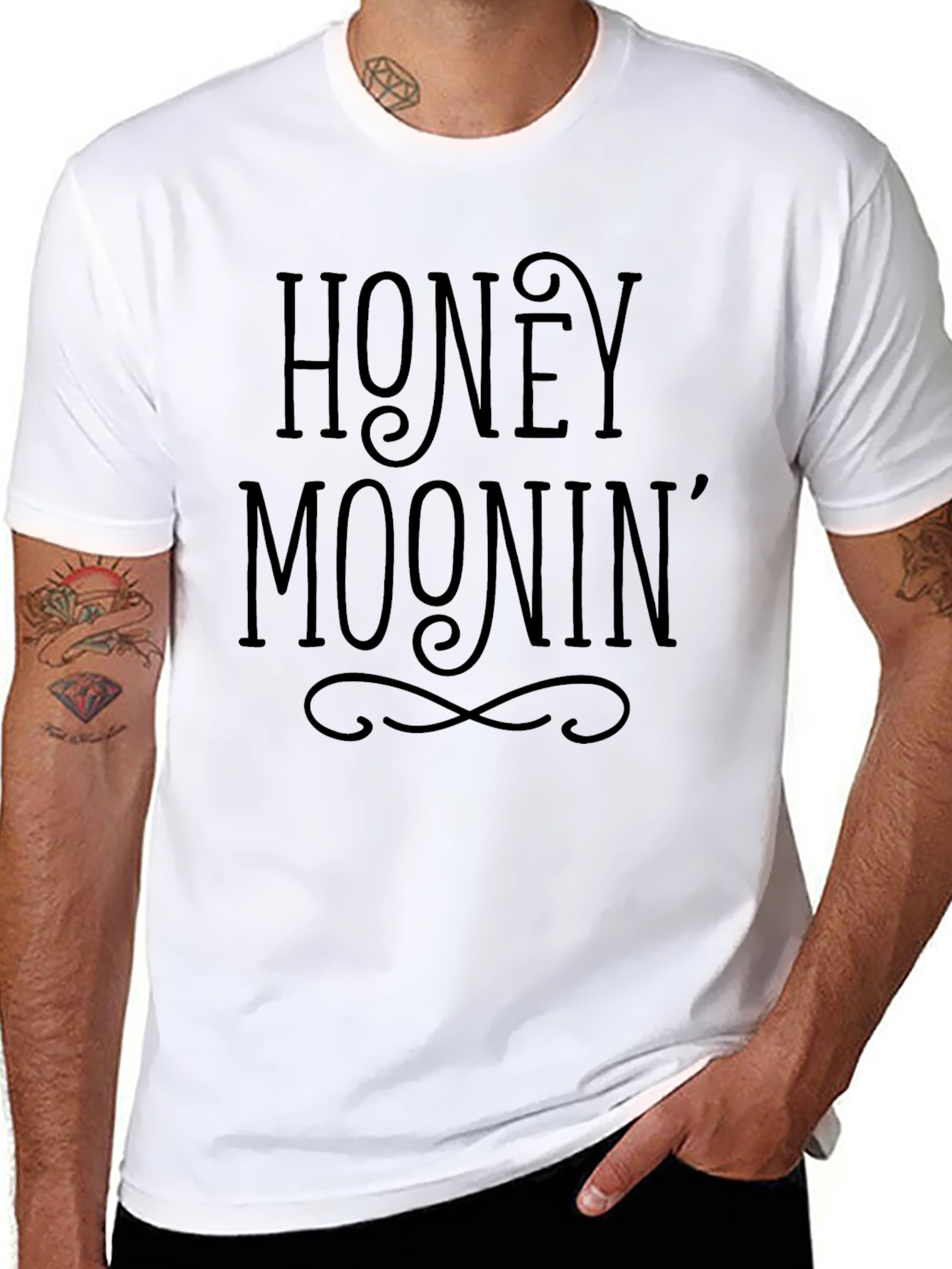 Honeymoonin Crew Neck T-Shirt