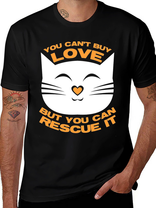 Rescue Cat Love T-Shirt - Adopt Dont Shop