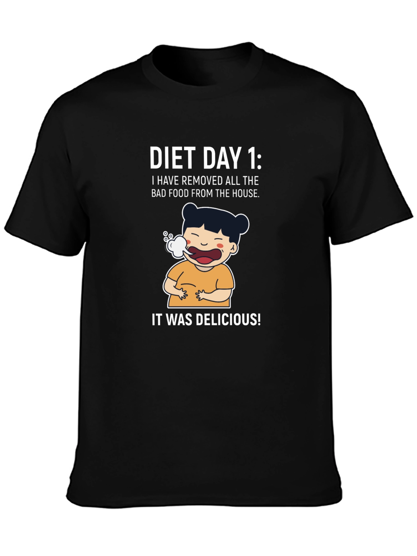 Diet Day 1 Funny Graphic Tee Shirt