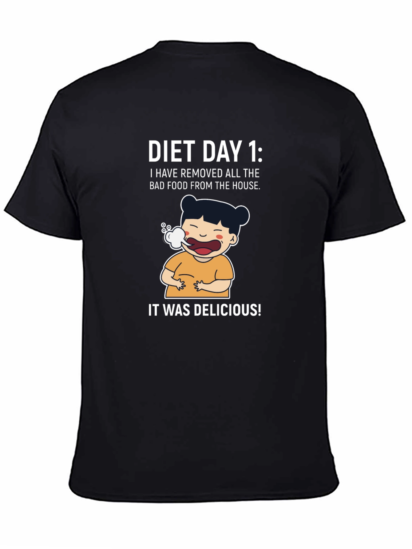 Diet Day 1 Funny Graphic Tee Shirt