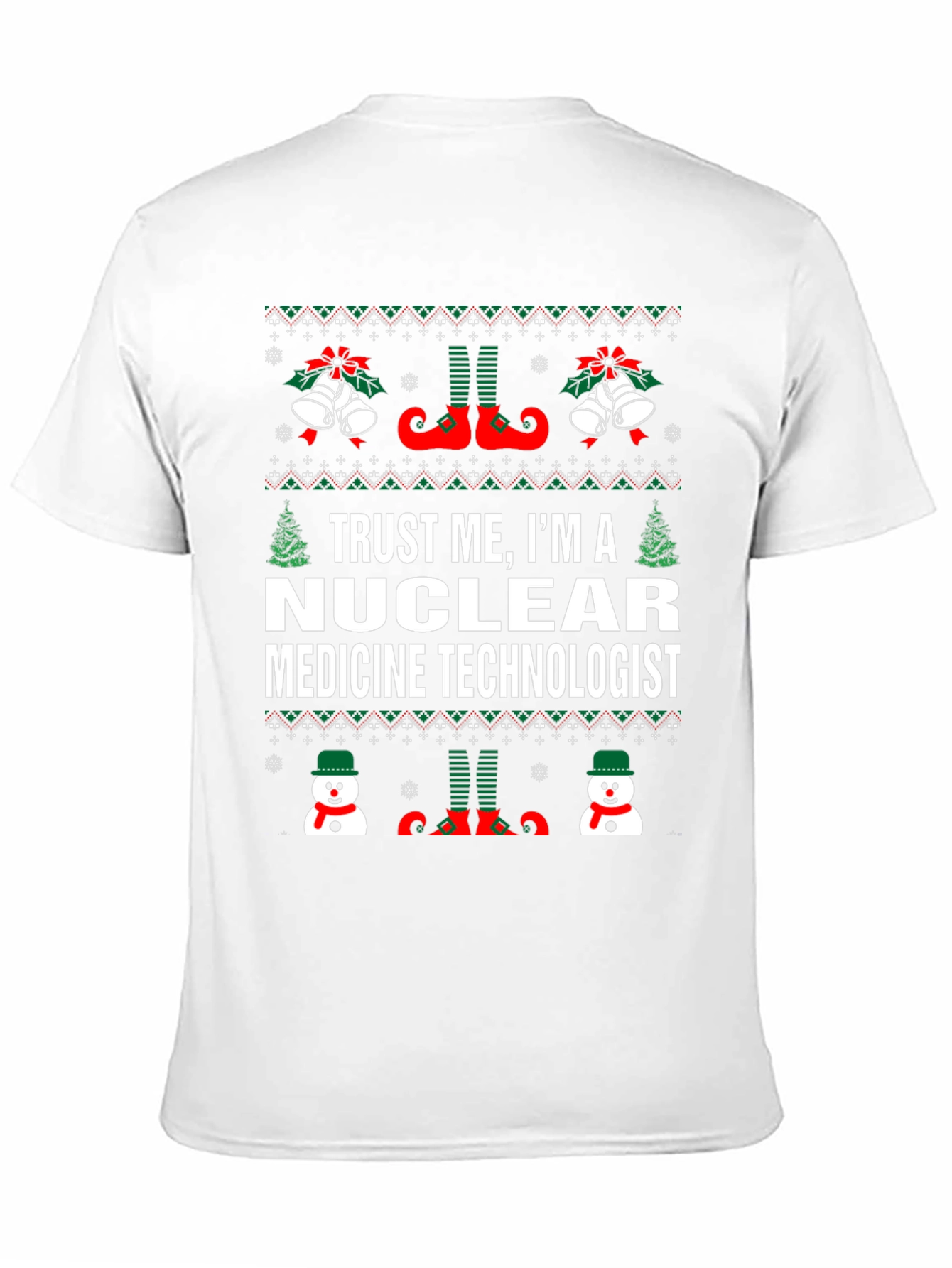 Nuclear Medicine Technologist Ugly Christmas T-Shirt