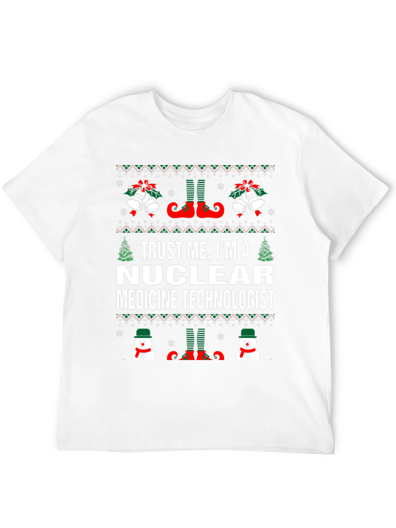 Nuclear Medicine Technologist Ugly Christmas T-Shirt