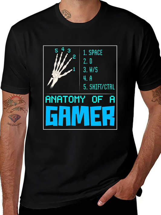 Anatomy of a Gamer T-Shirt - Keyboard Hand