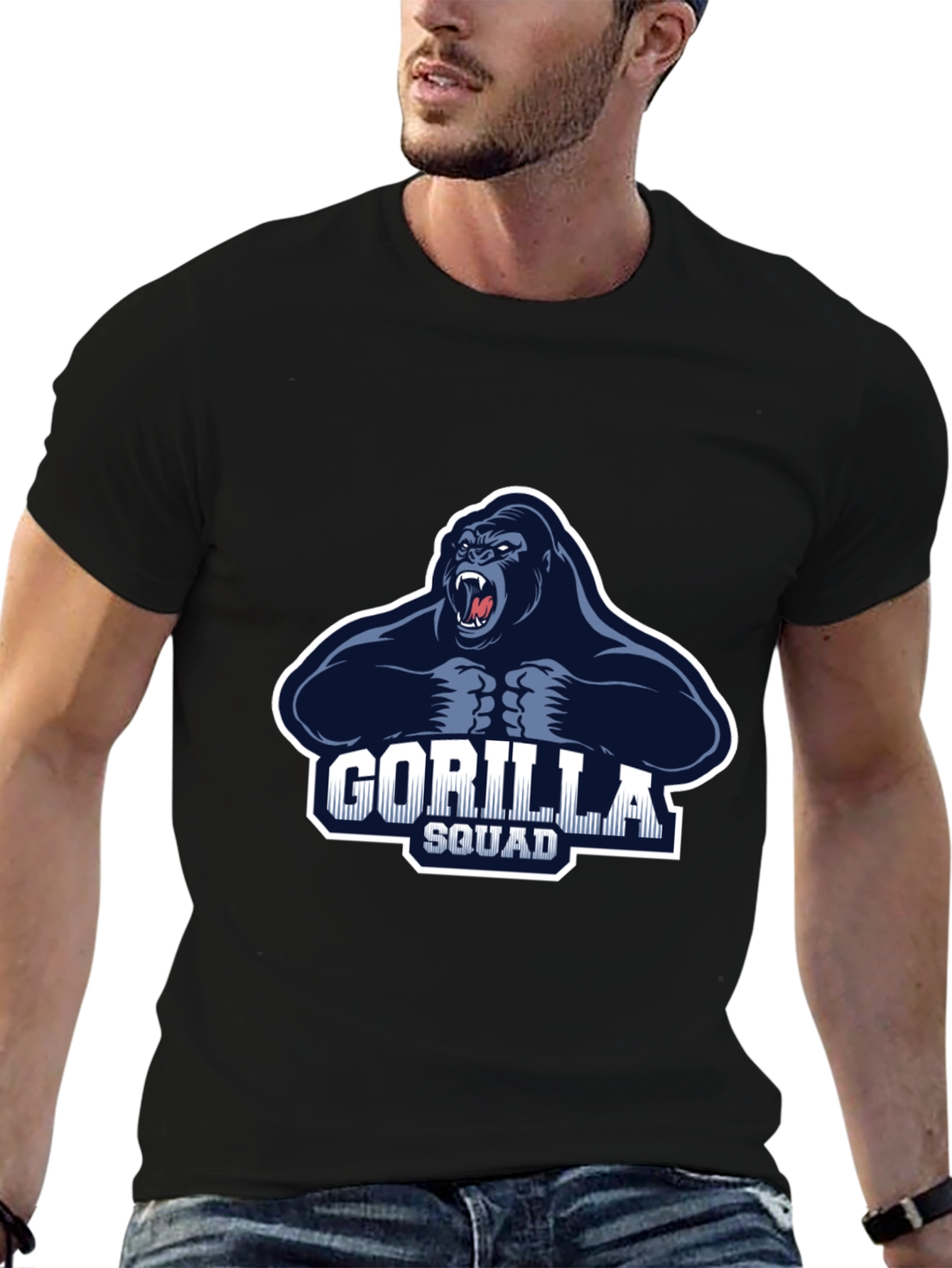 Gorilla Squad Graphic Black T-Shirt