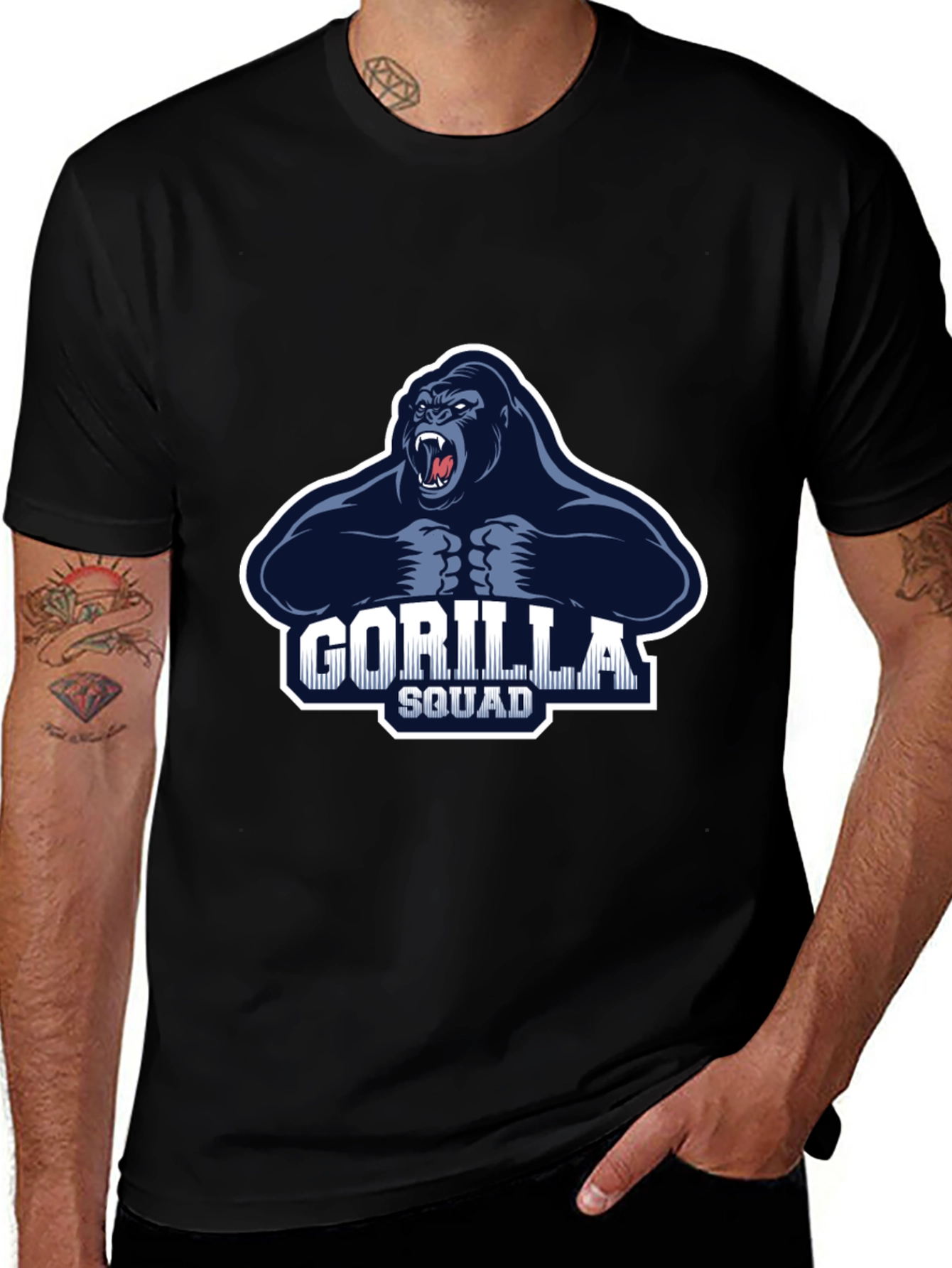 Gorilla Squad Graphic Black T-Shirt