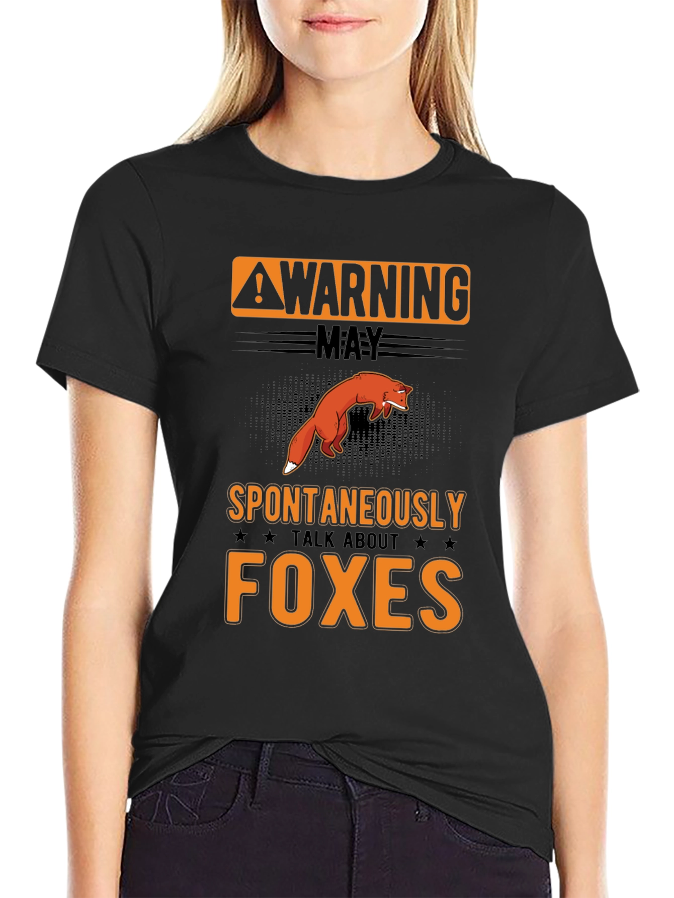 Warning: May Spontaneously Talk About Foxes T-Shirt