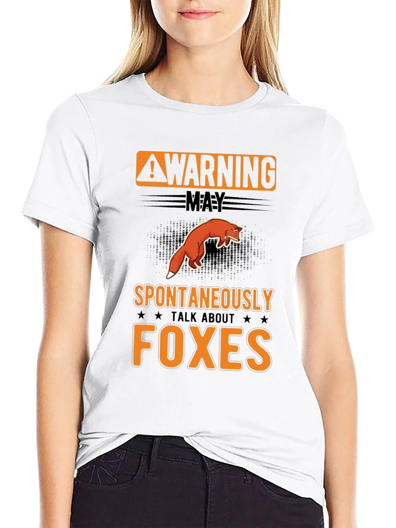 Warning: May Spontaneously Talk About Foxes T-Shirt