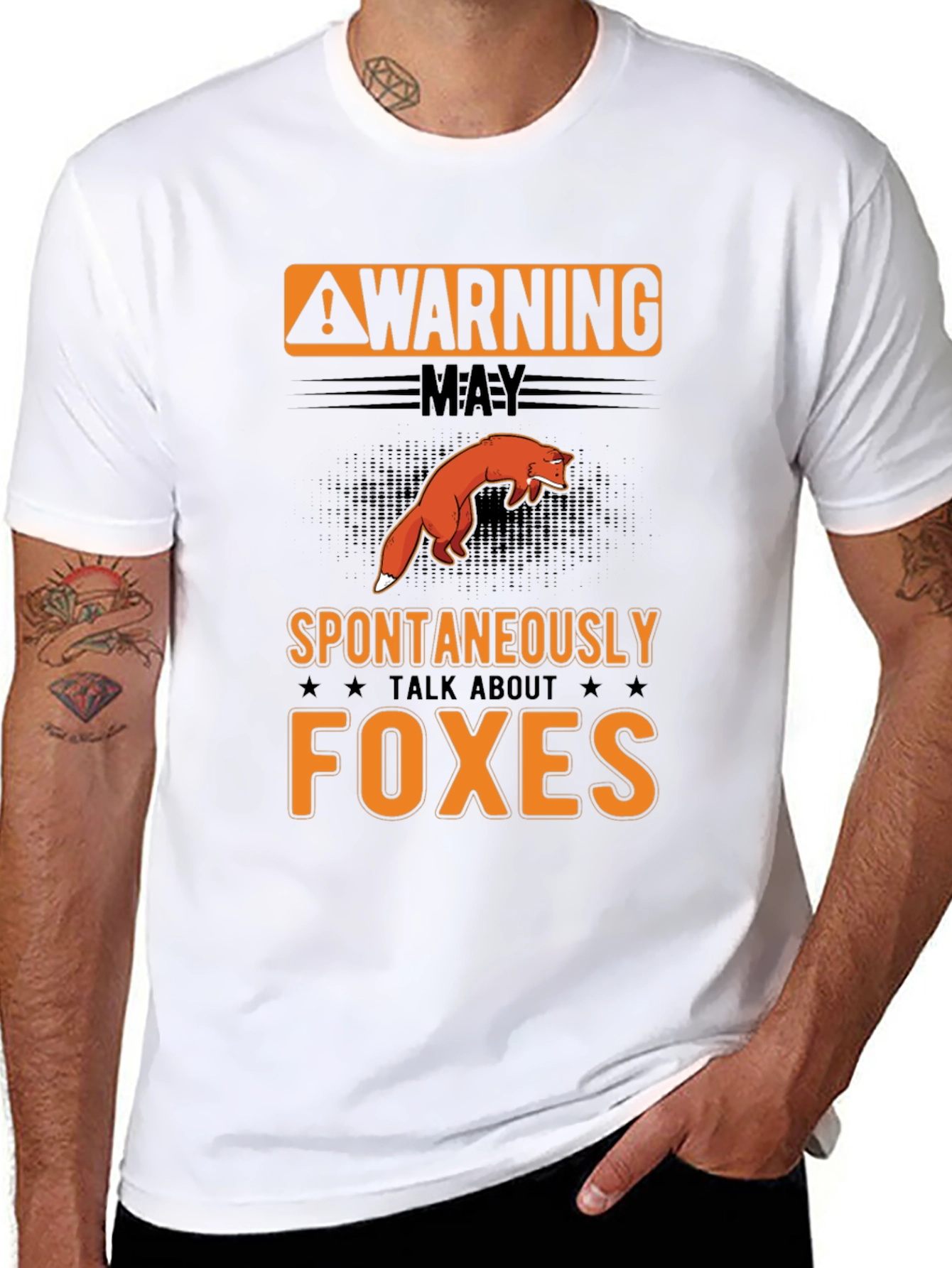 Warning: May Spontaneously Talk About Foxes T-Shirt