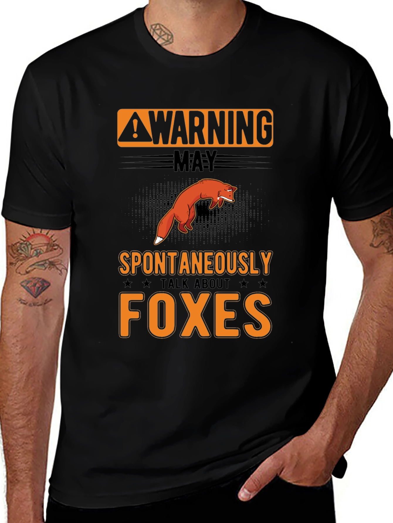 Warning: May Spontaneously Talk About Foxes T-Shirt