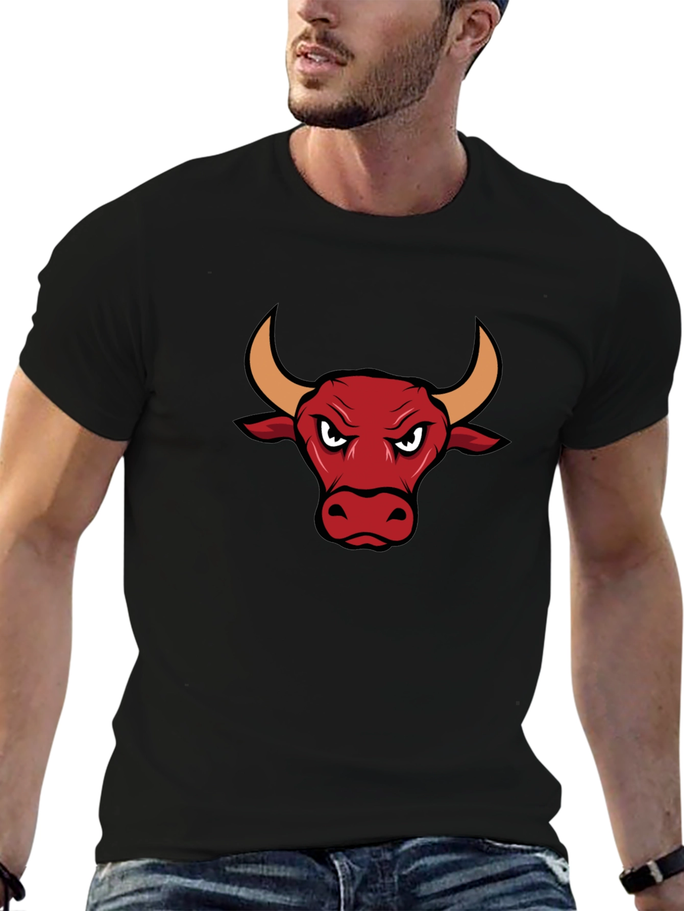 Bull Graphic Tee - Mens Black T-Shirt