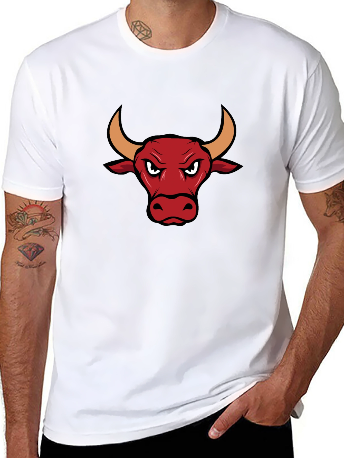 Bull Graphic Tee - Mens Black T-Shirt