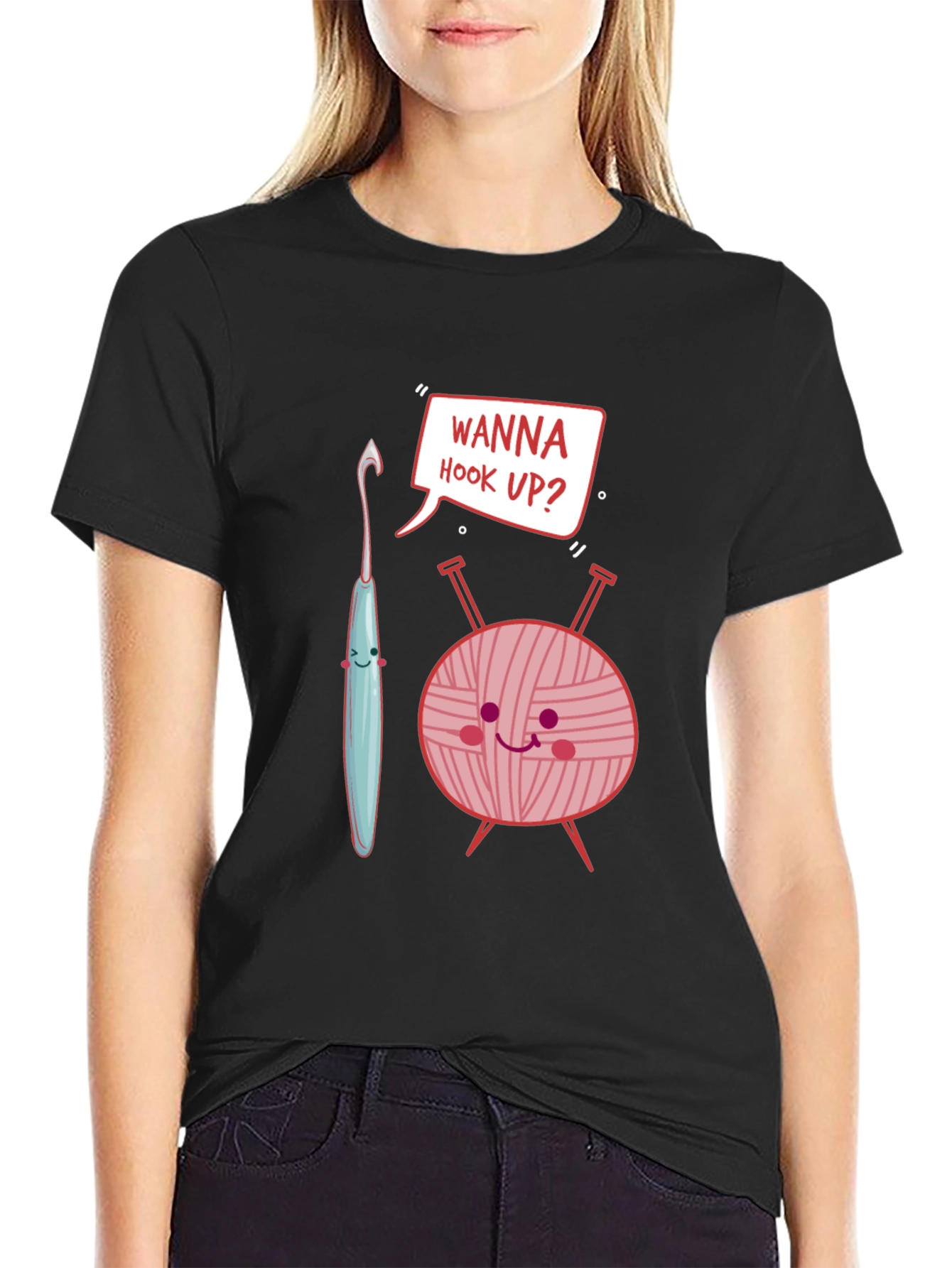 Wanna Hook Up Crochet T-Shirt