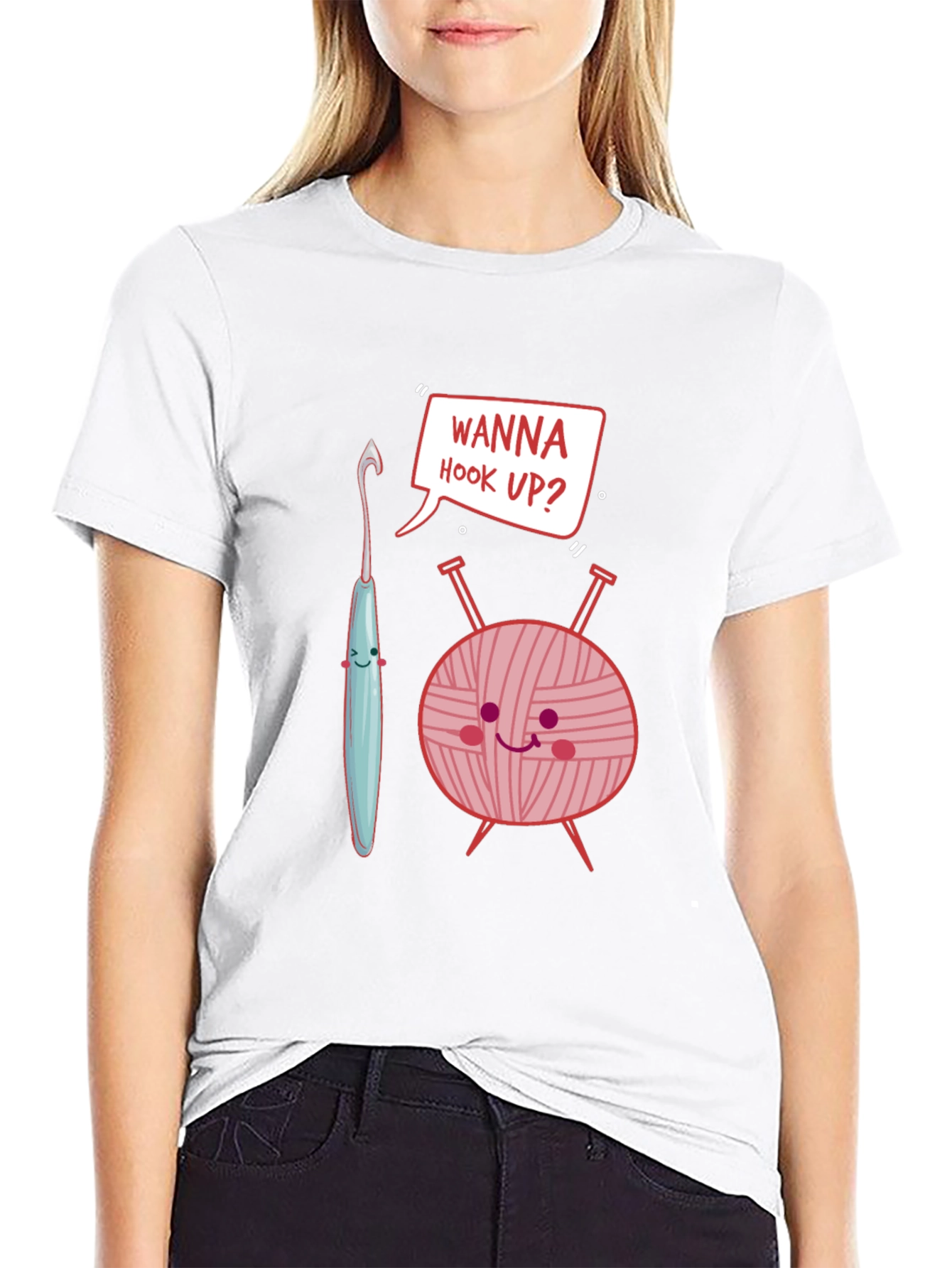 Wanna Hook Up Crochet T-Shirt