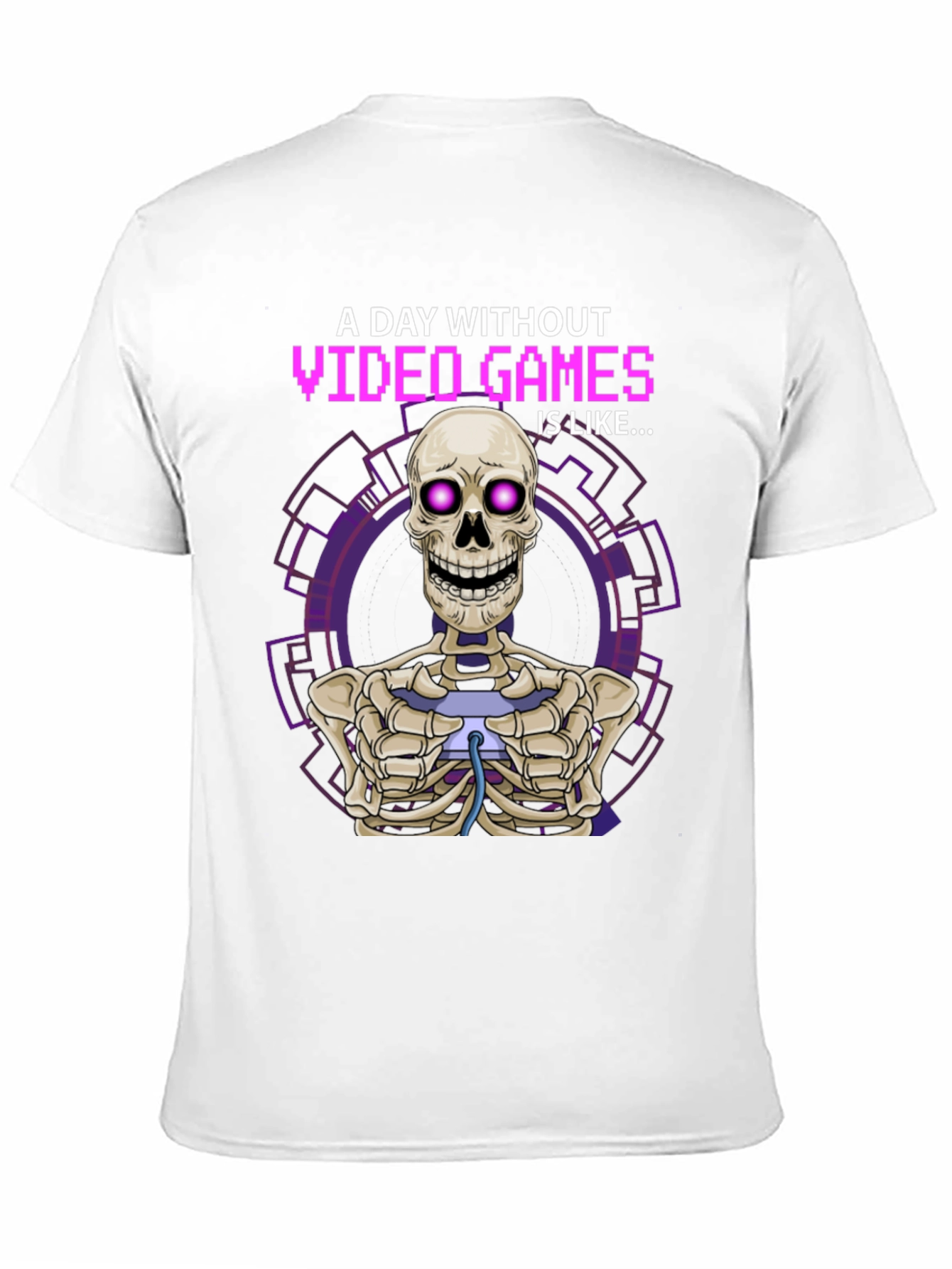 Video Game Skeleton Graphic T-Shirt - Gamer Humor