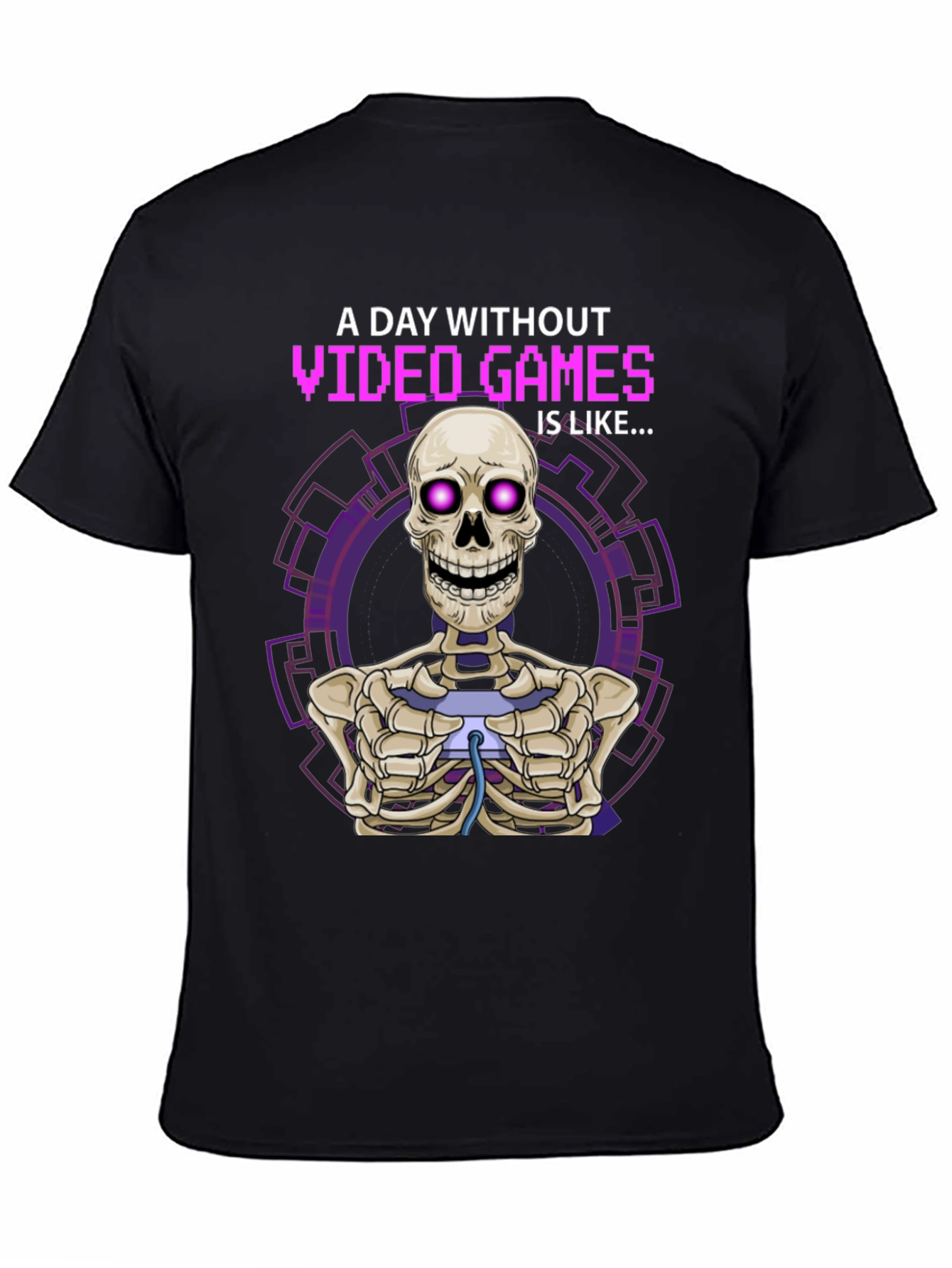Video Game Skeleton Graphic T-Shirt - Gamer Humor