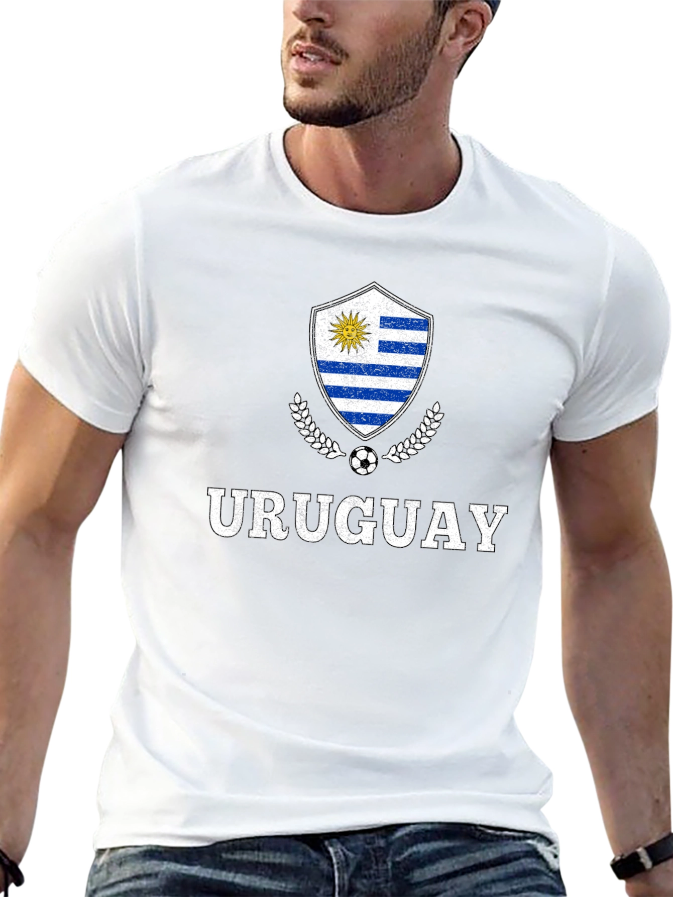 Uruguay Soccer Fan T-Shirt Black