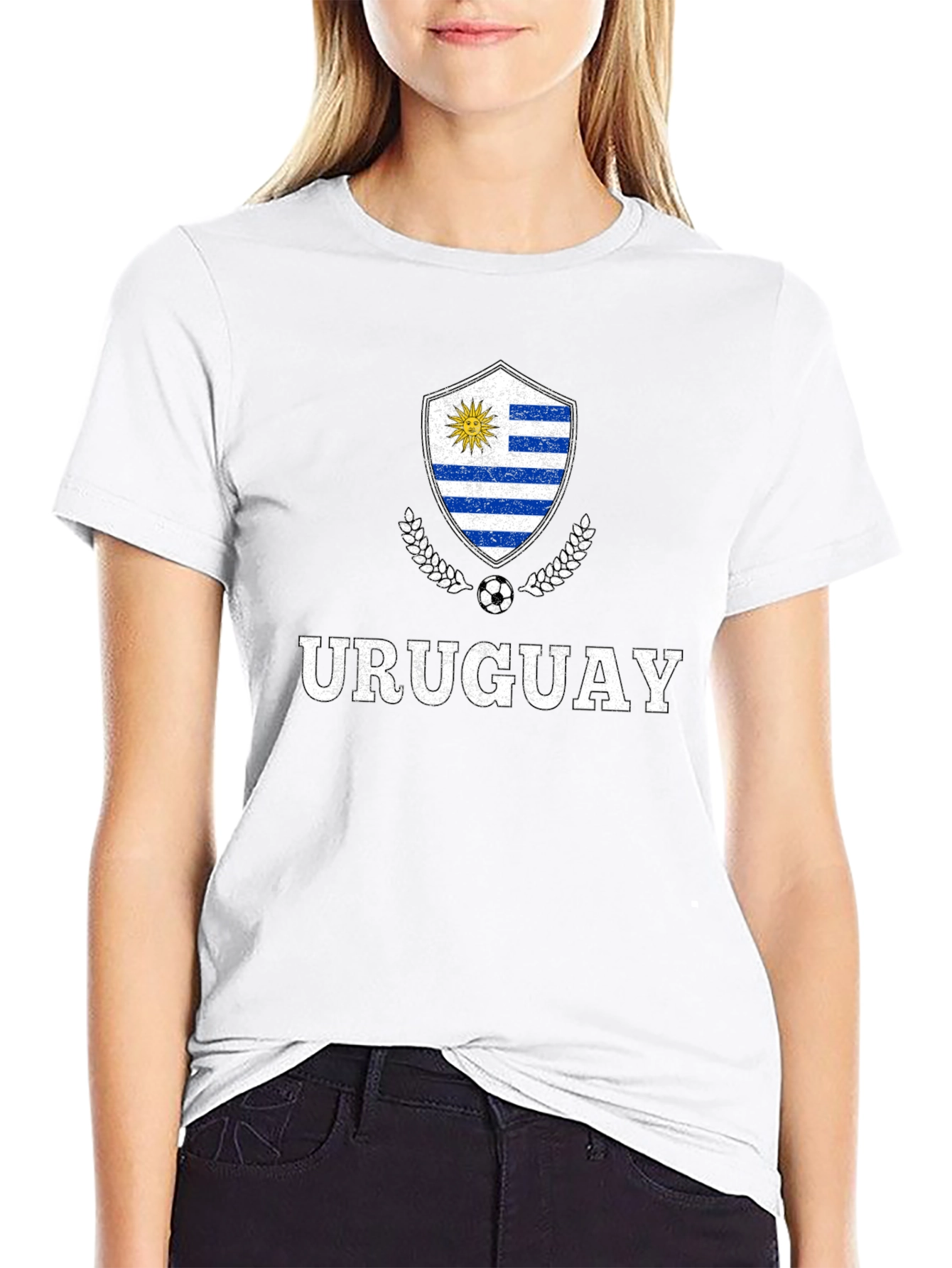 Uruguay Soccer Fan T-Shirt Black