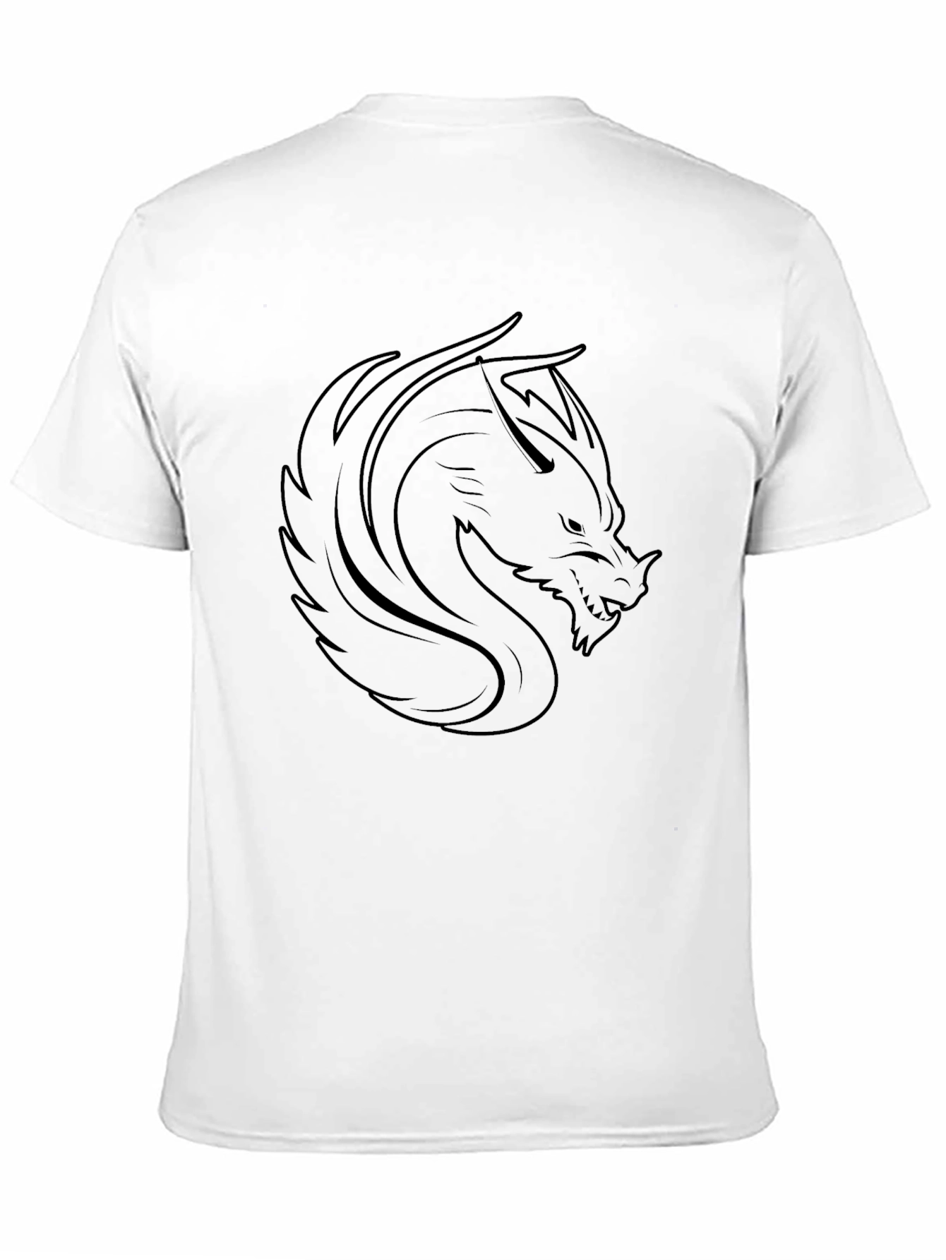 Dragon Graphic Tee - Black Cotton Blend