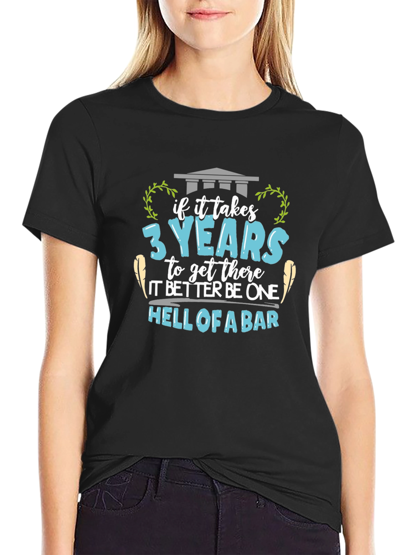 Law School Graduation T-Shirt - Hell of a Bar