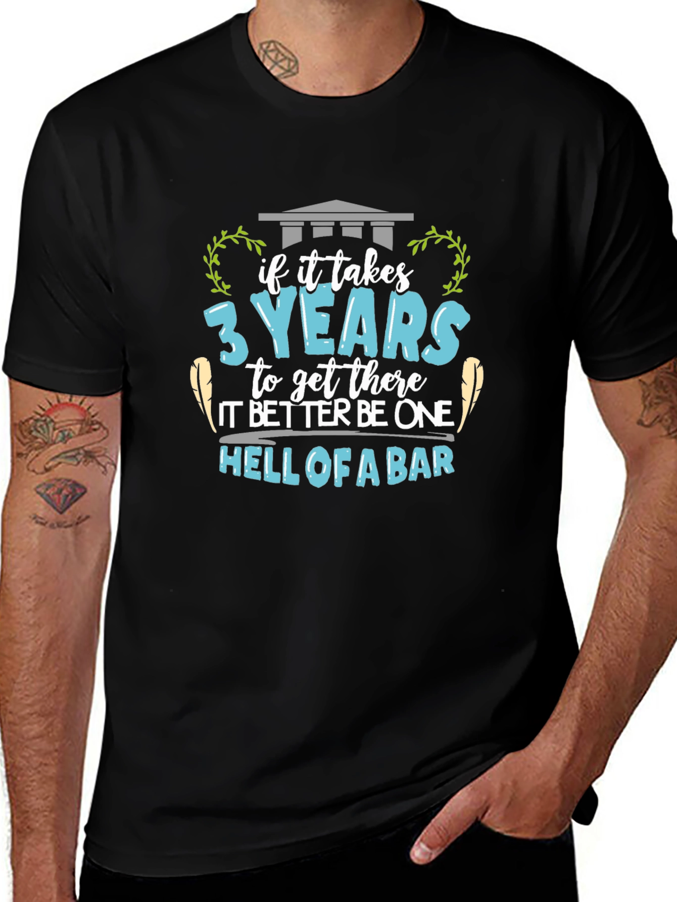 Law School Graduation T-Shirt - Hell of a Bar
