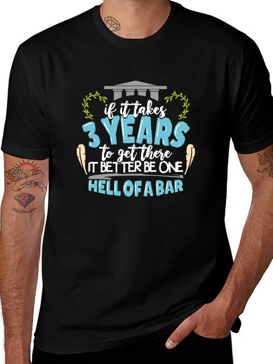 Law School Graduation T-Shirt - Hell of a Bar