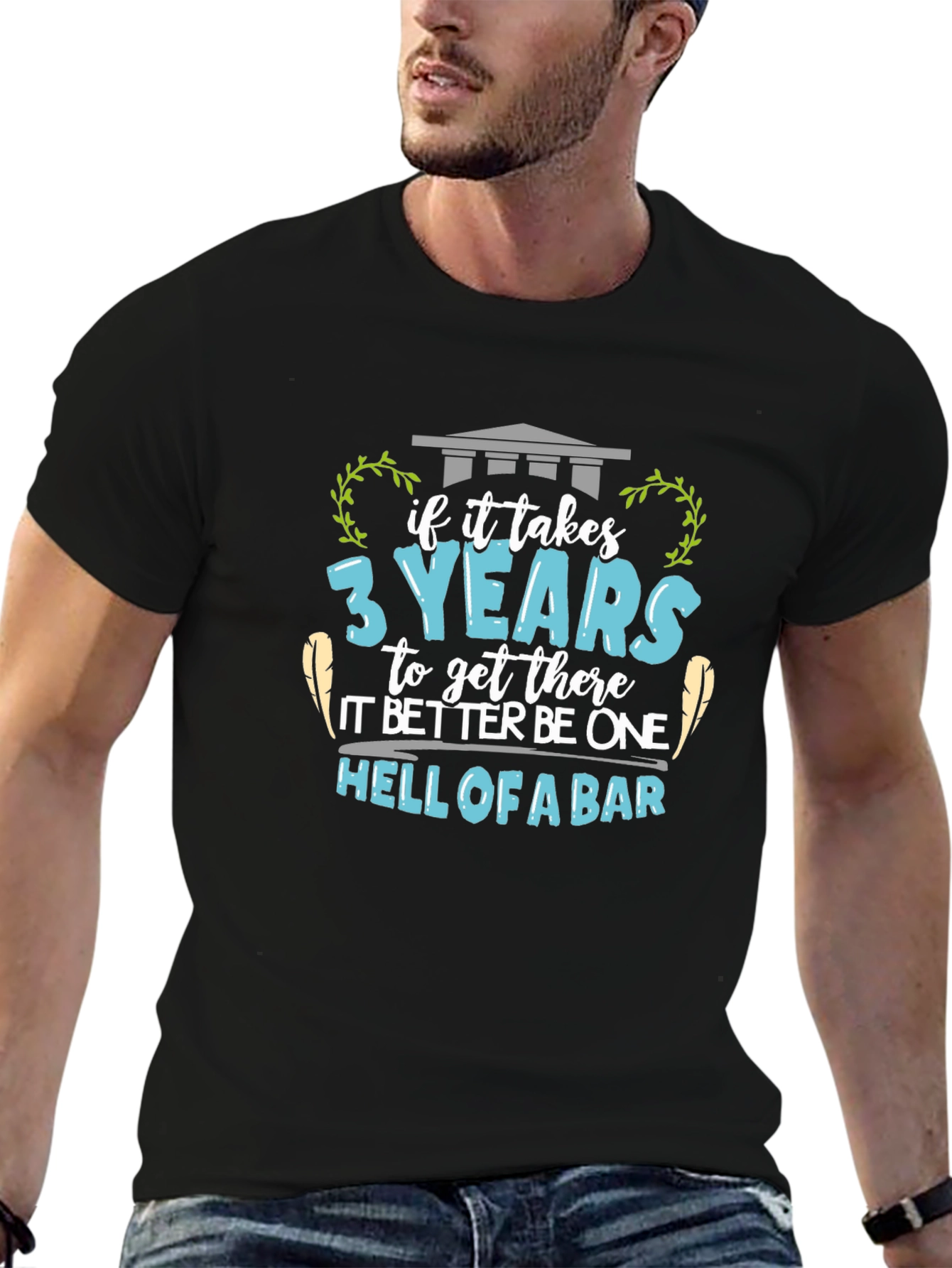 Law School Graduation T-Shirt - Hell of a Bar