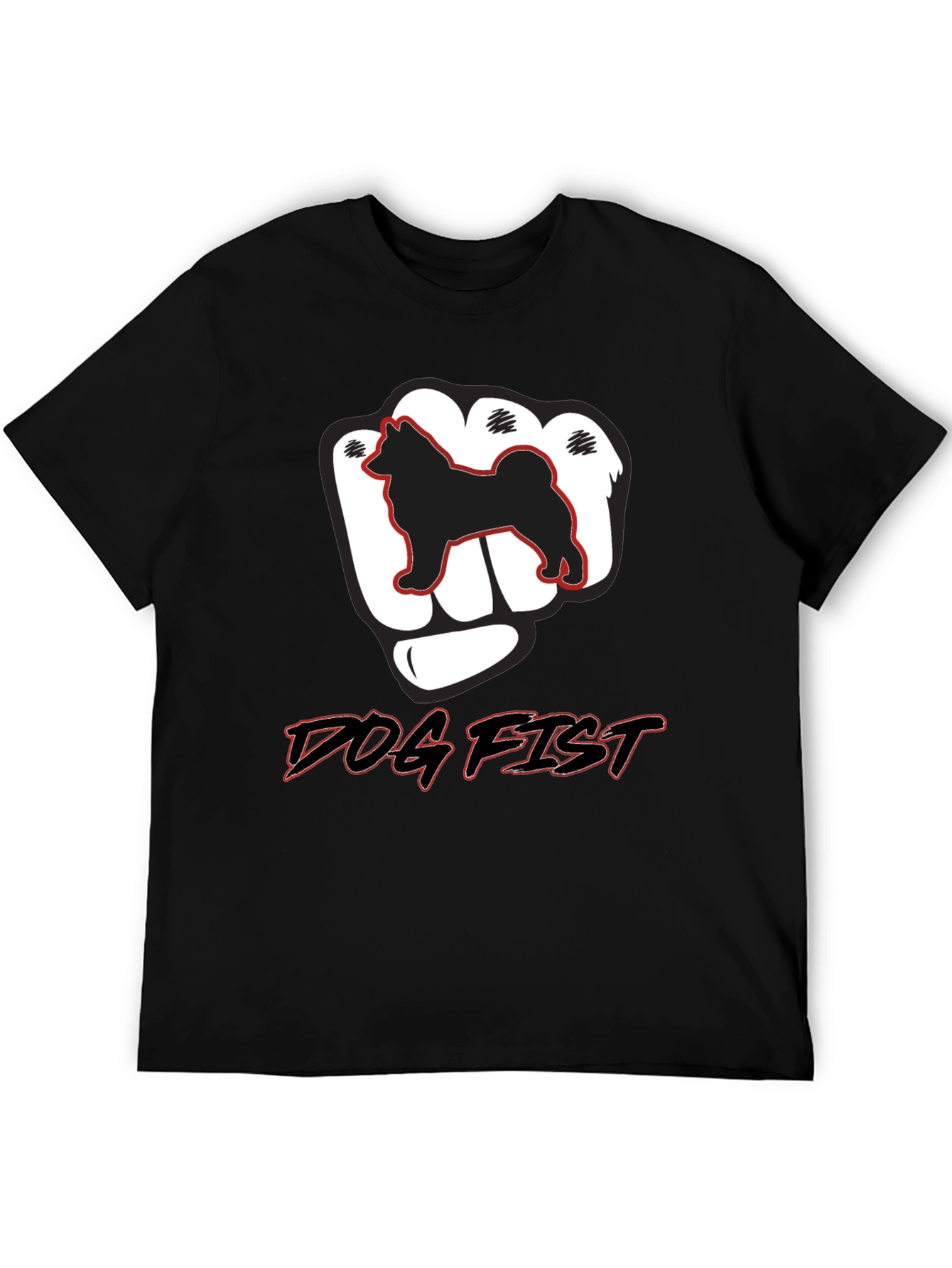 Dog Fist Graphic Tee - Mens Black T-Shirt