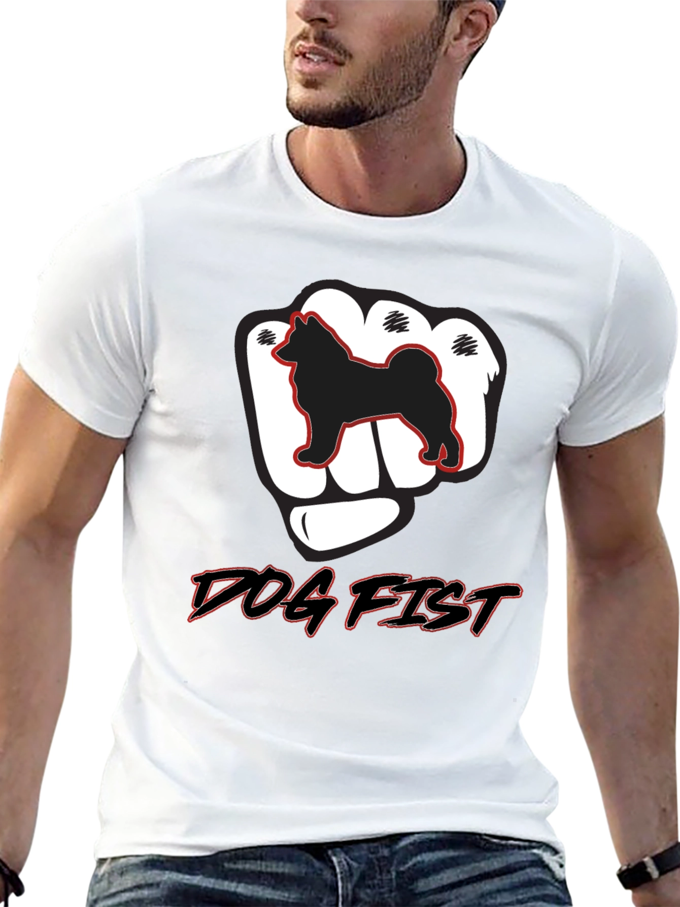 Dog Fist Graphic Tee - Mens Black T-Shirt