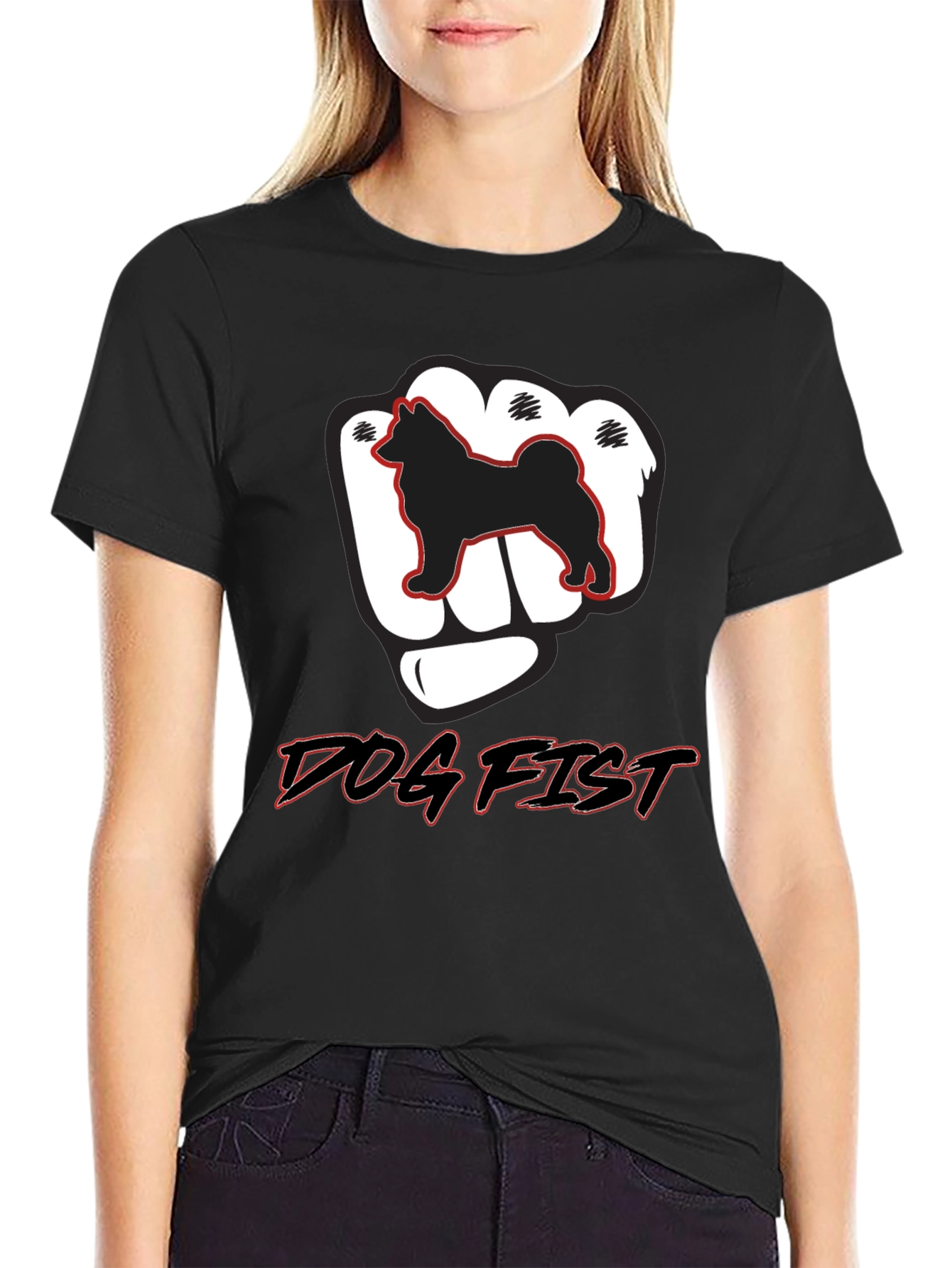 Dog Fist Graphic Tee - Mens Black T-Shirt