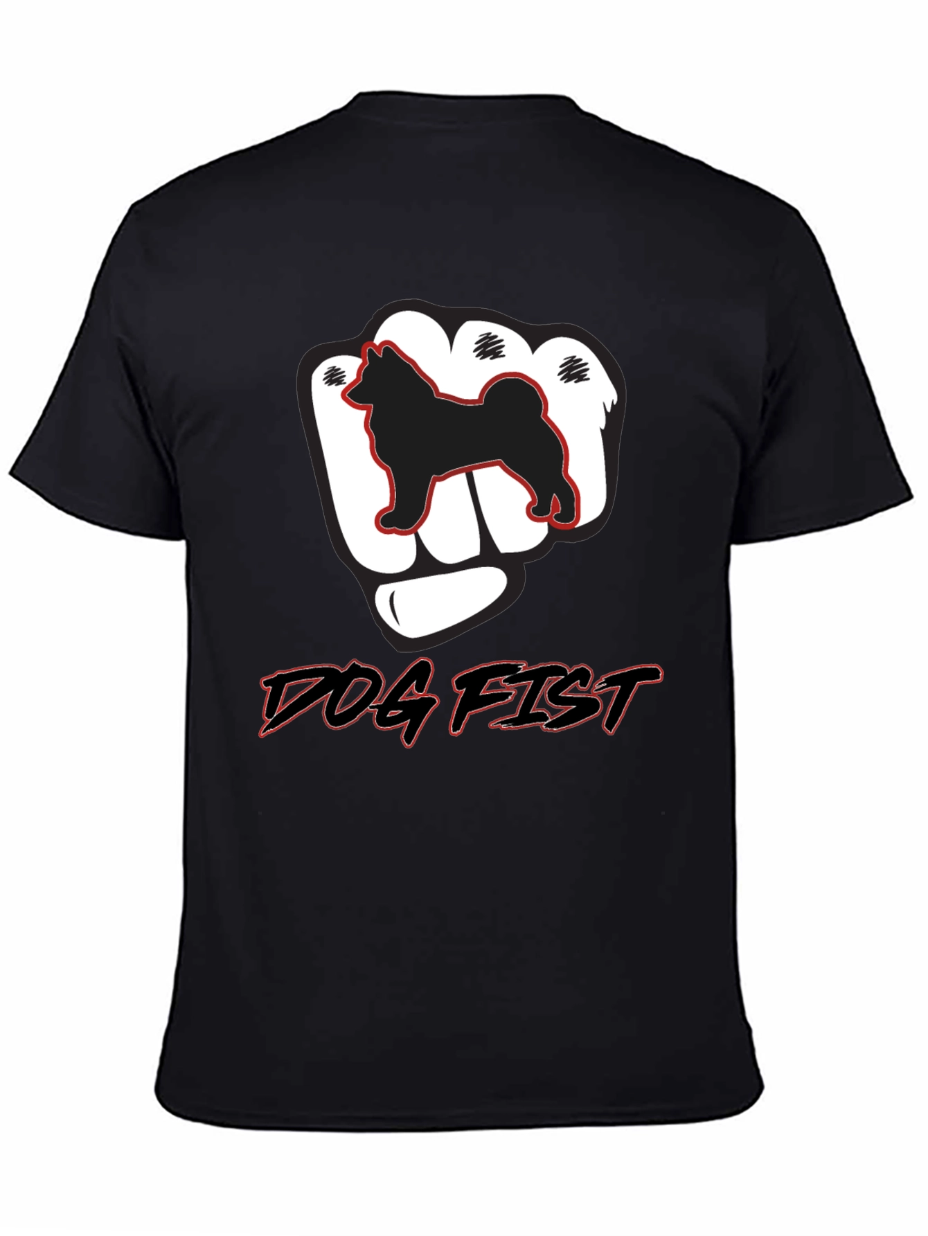 Dog Fist Graphic Tee - Mens Black T-Shirt