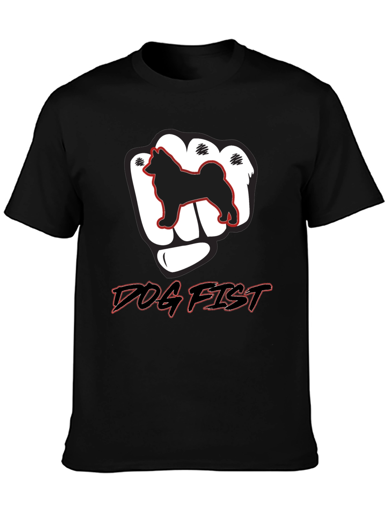 Dog Fist Graphic Tee - Mens Black T-Shirt