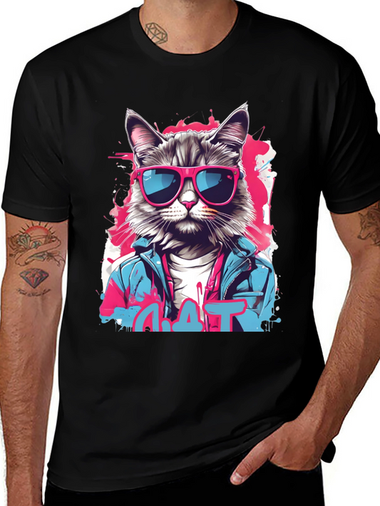 Cool Cat Graphic T-Shirt