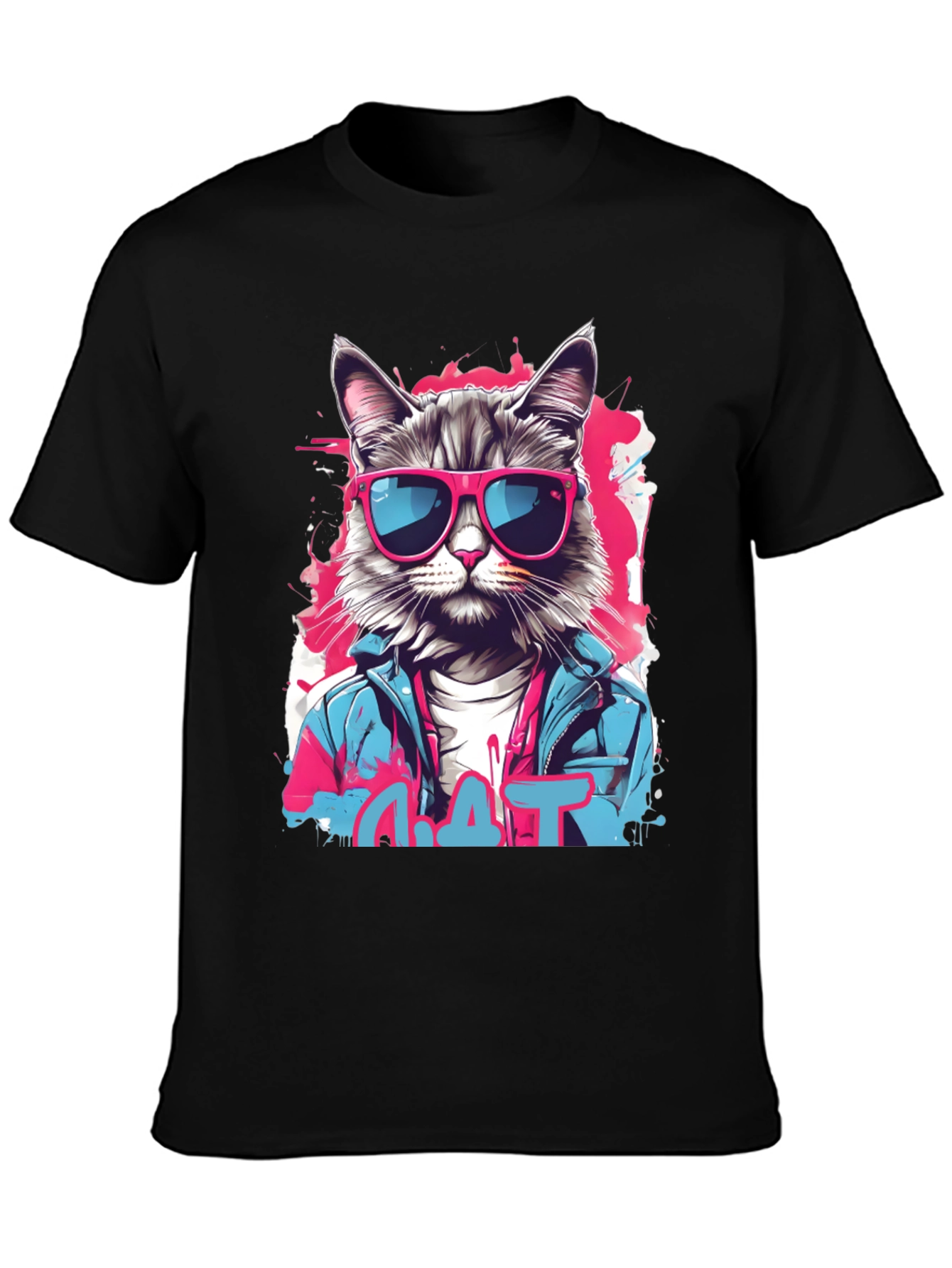 Cool Cat Graphic T-Shirt