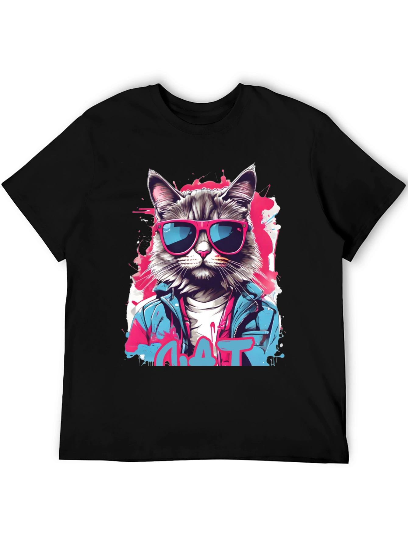 Cool Cat Graphic T-Shirt