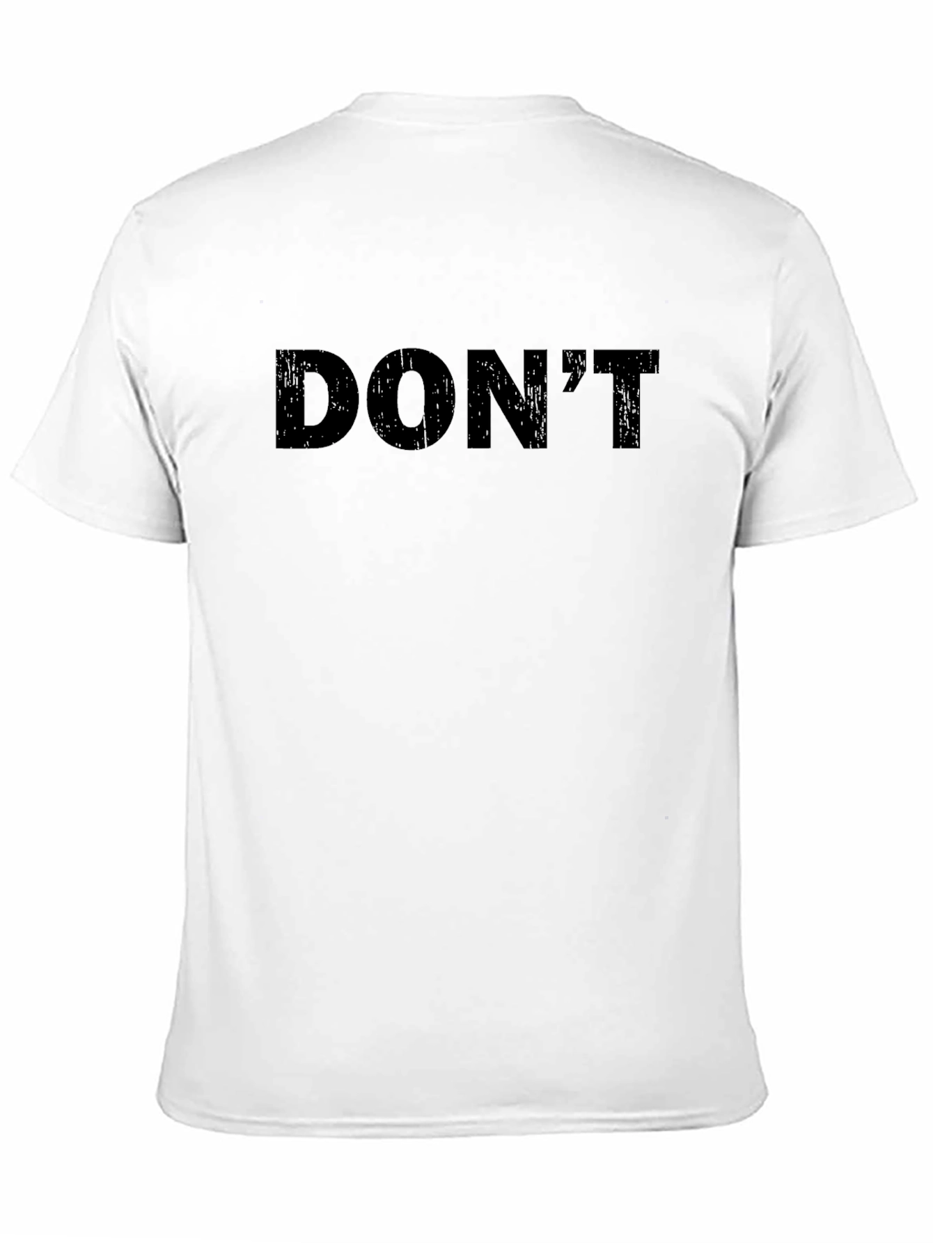 Mens Dont Slogan Black T-Shirt